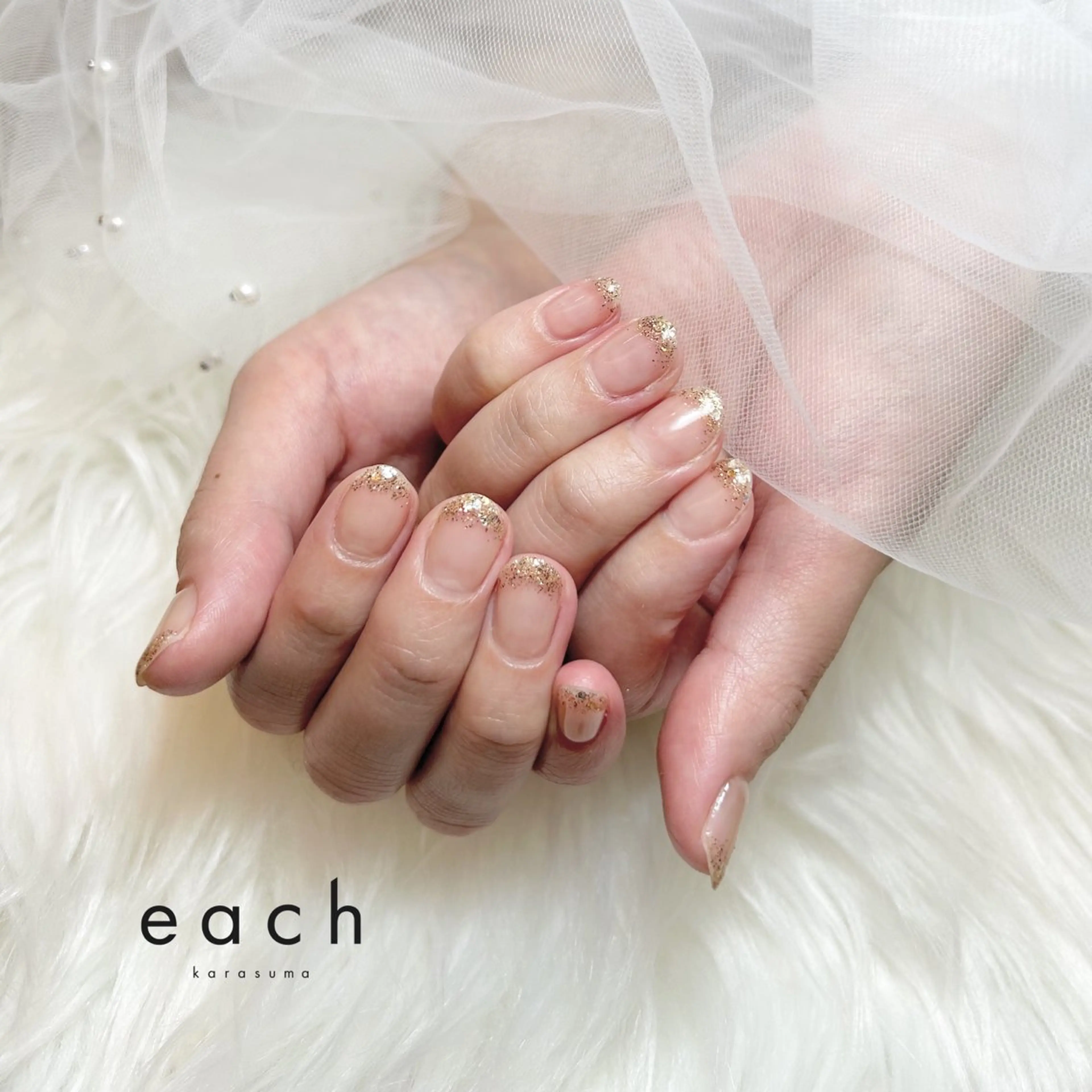 ネイル ラメ(グリッター) ラメグラデーション filon nail所属・filon nail kanako🕊のネイルデザイン