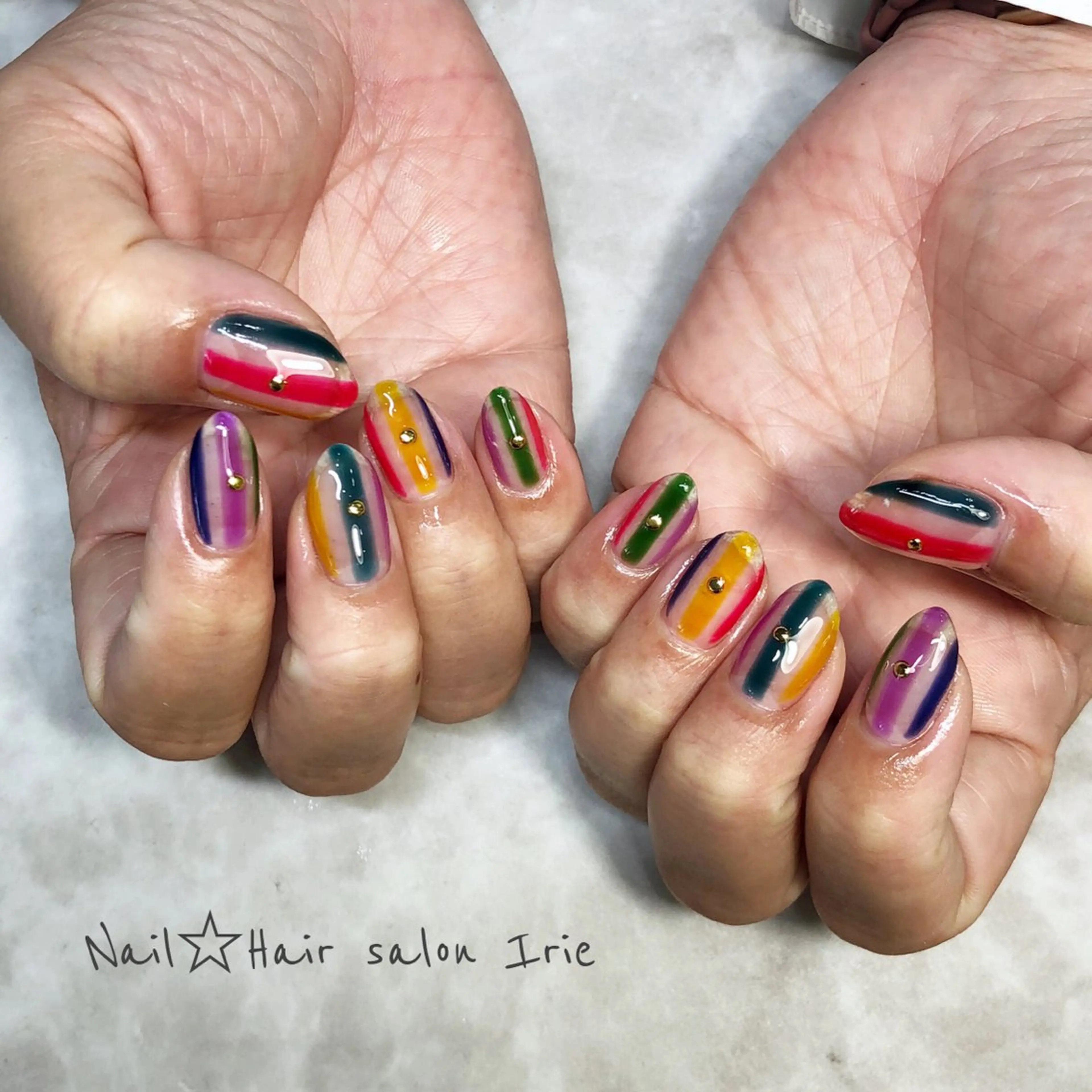 ネイル ハンドネイル Hair salon Irie所属・與儀 知佳のネイルデザイン