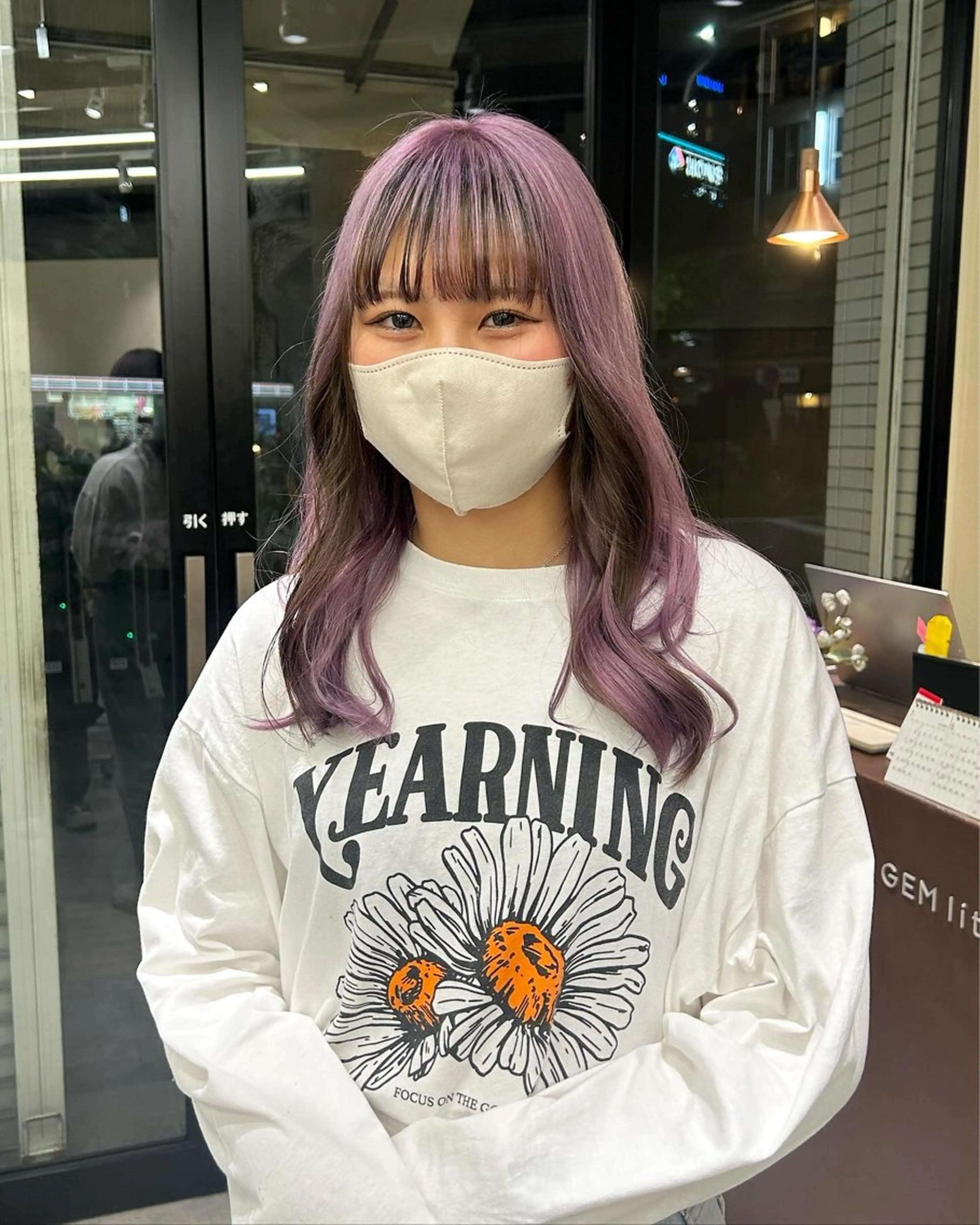 ロング カラー 寺澤 花梨のヘアスタイル