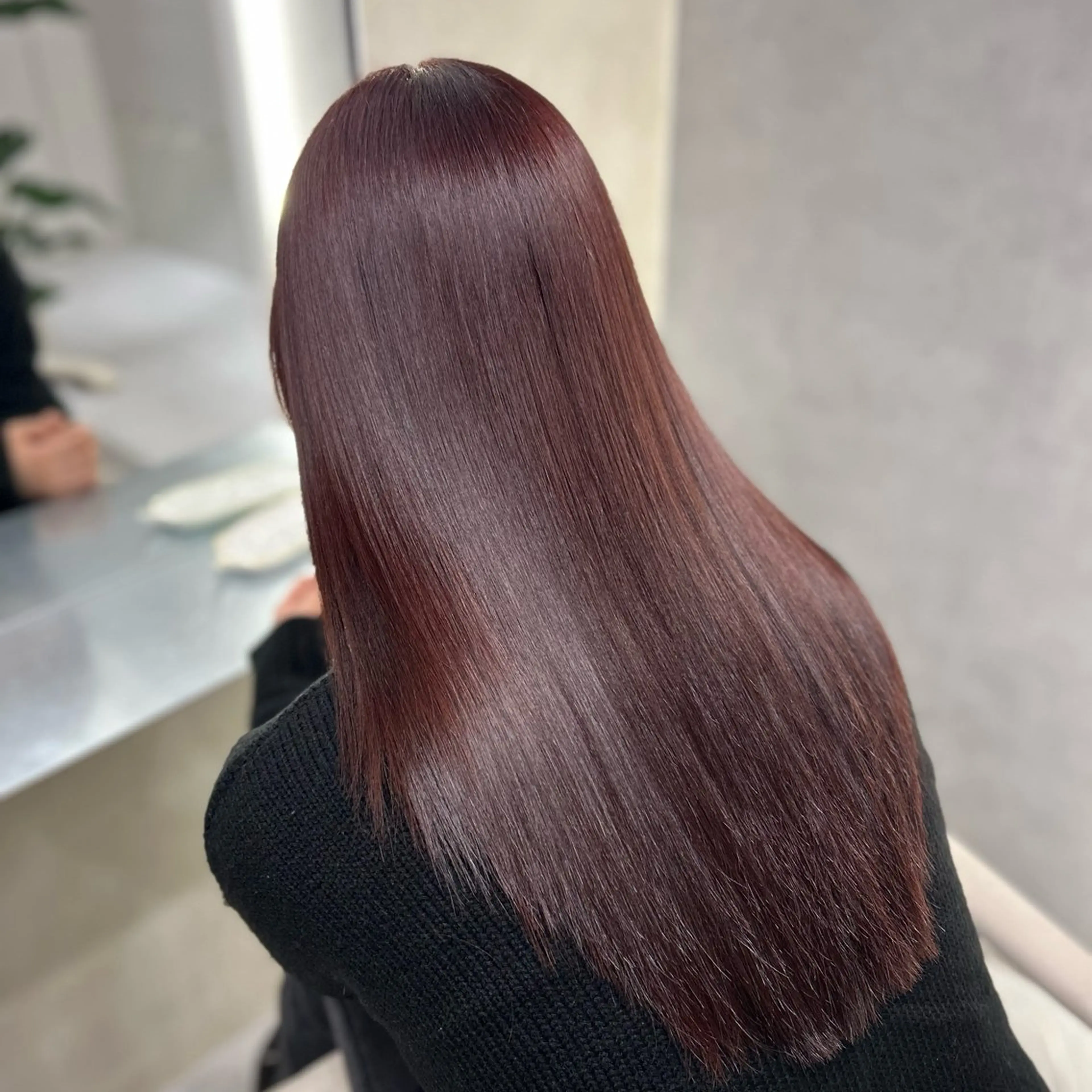 ロング カット ヘアカラー トリートメント 阿倍野/髪質改善 /縮毛矯正/坪田幸広のヘアスタイル