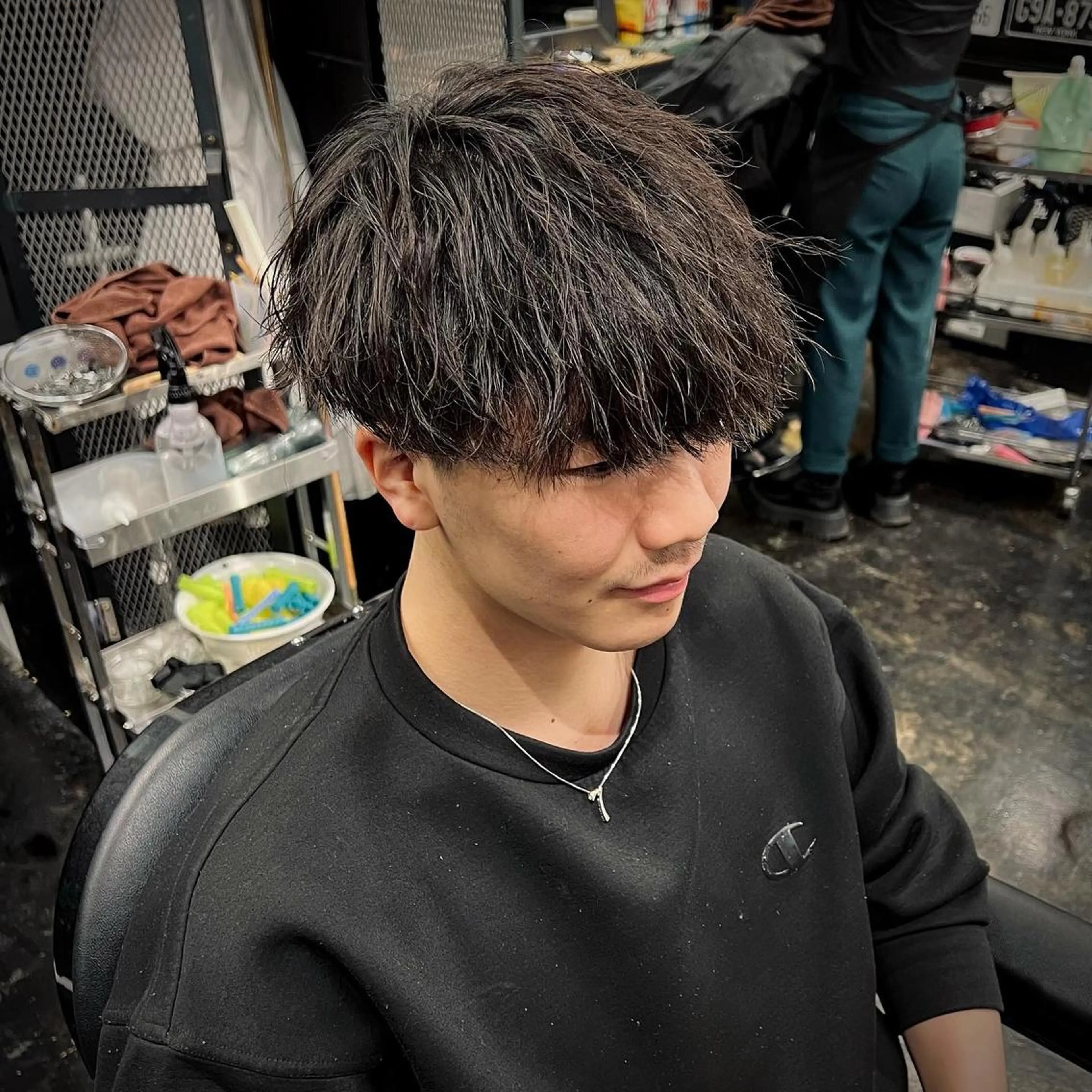 メンズ メンズ特化/パーマ/ メッシュ/竜成のヘアスタイル