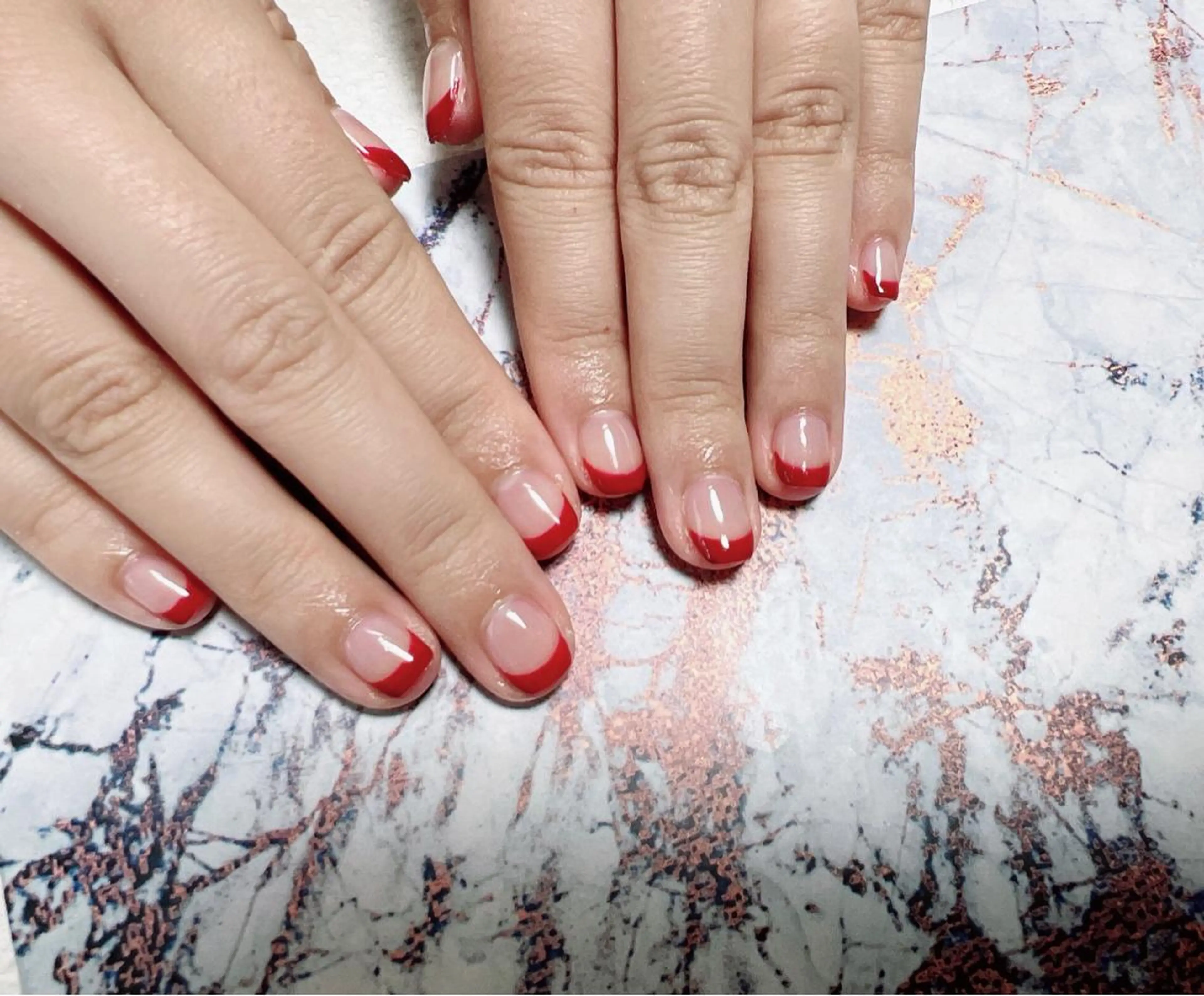 ネイル フレンチネイル kikinail 溝の口のネイルデザイン