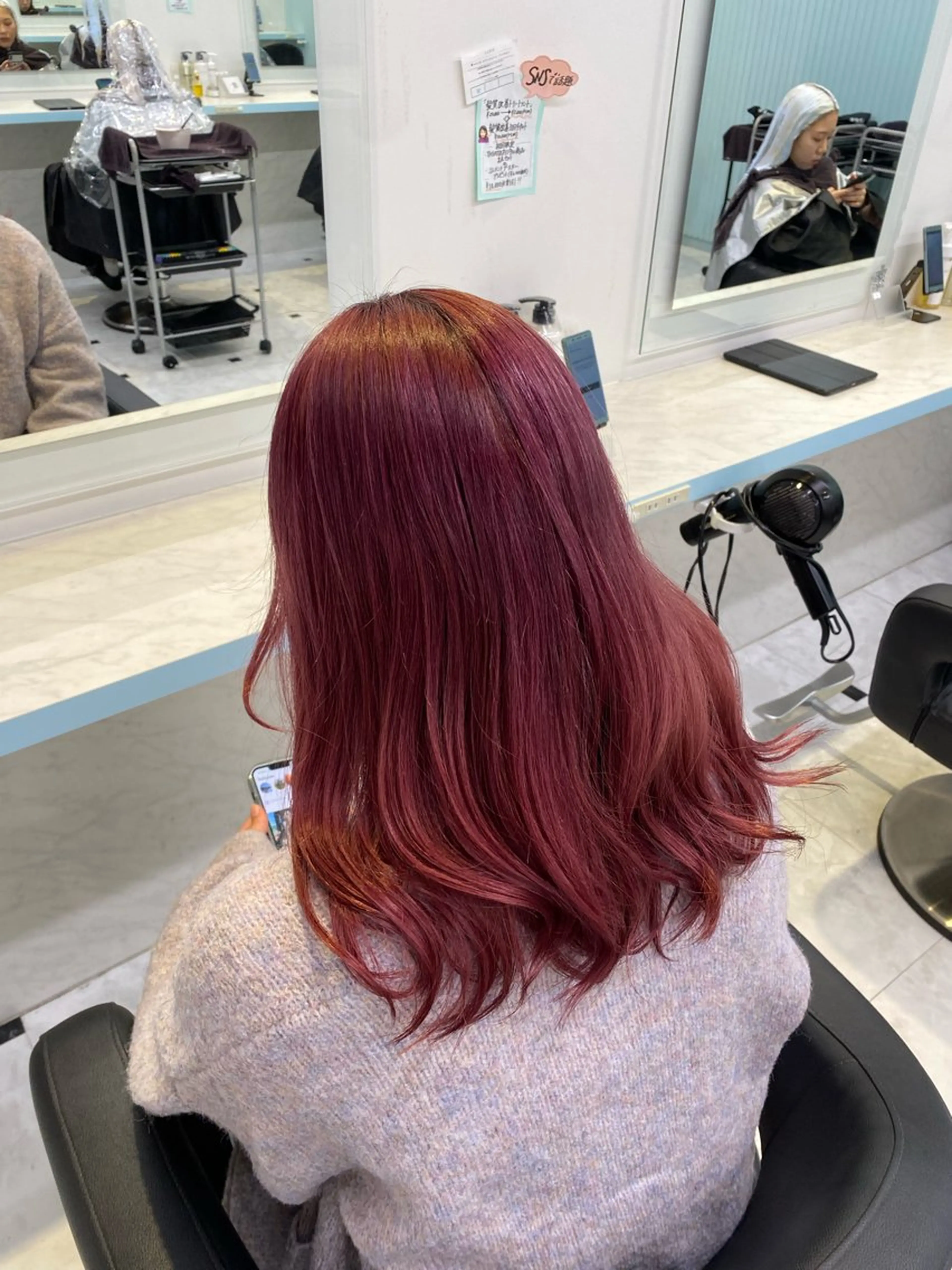 ロング ヘアカラー トリートメント 🤎モテ髪＆透明感 ミルクティー🥣🤎のヘアスタイル