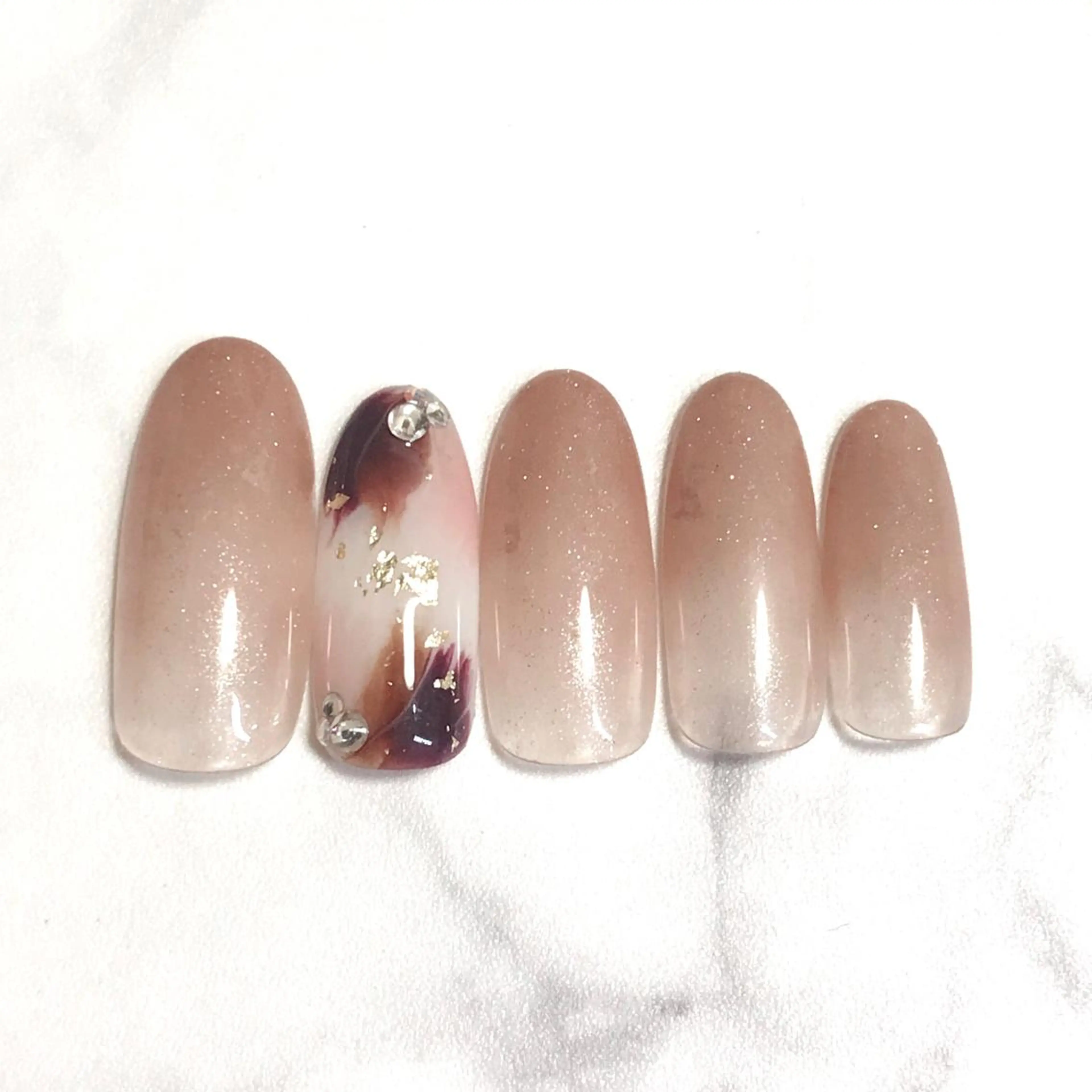 ネイル フラワーネイル ニュアンスネイル ステラ marikominoのネイルデザイン