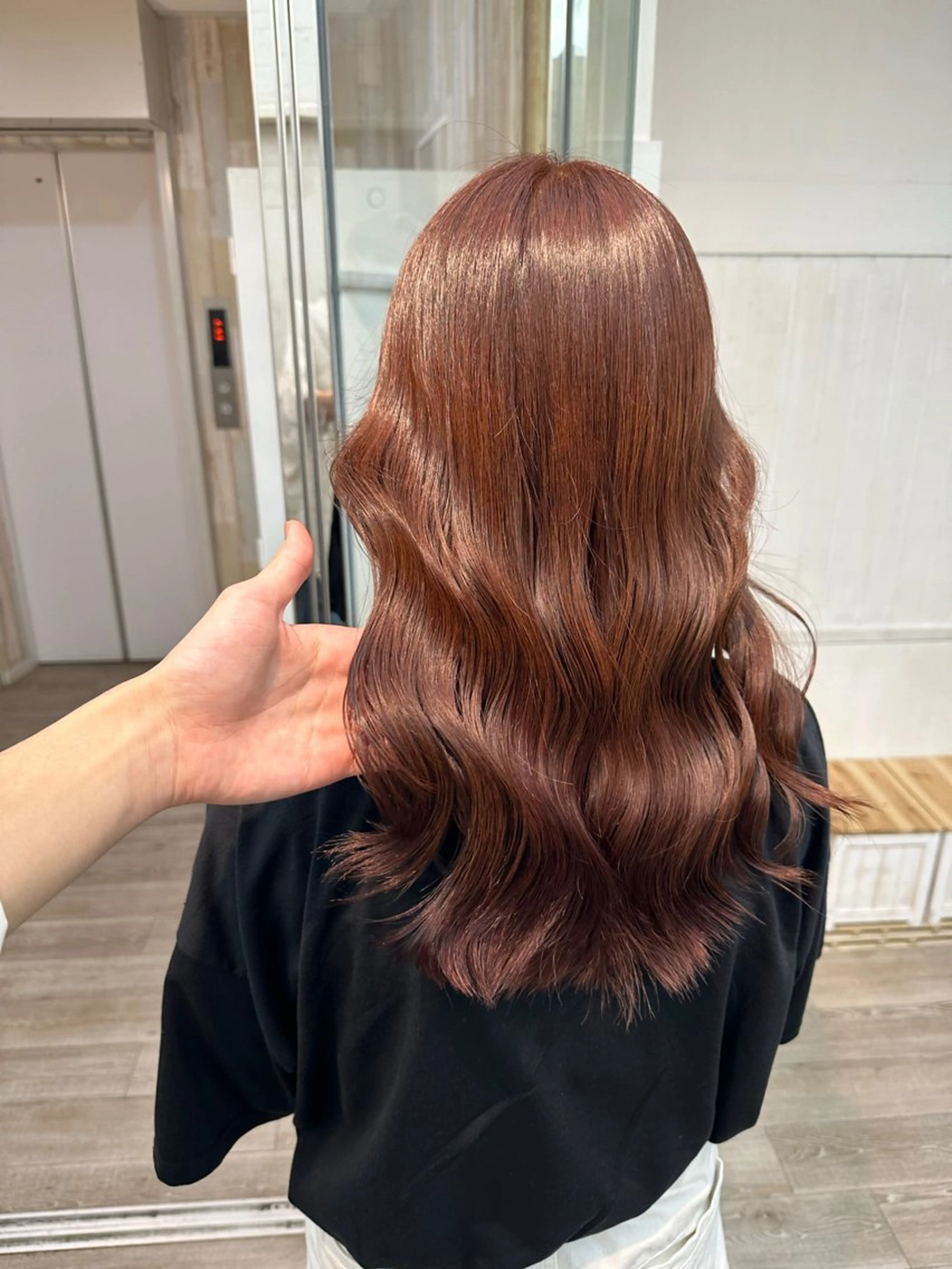 セミロング カラー KEIGO/ ベージュカラーのヘアスタイル