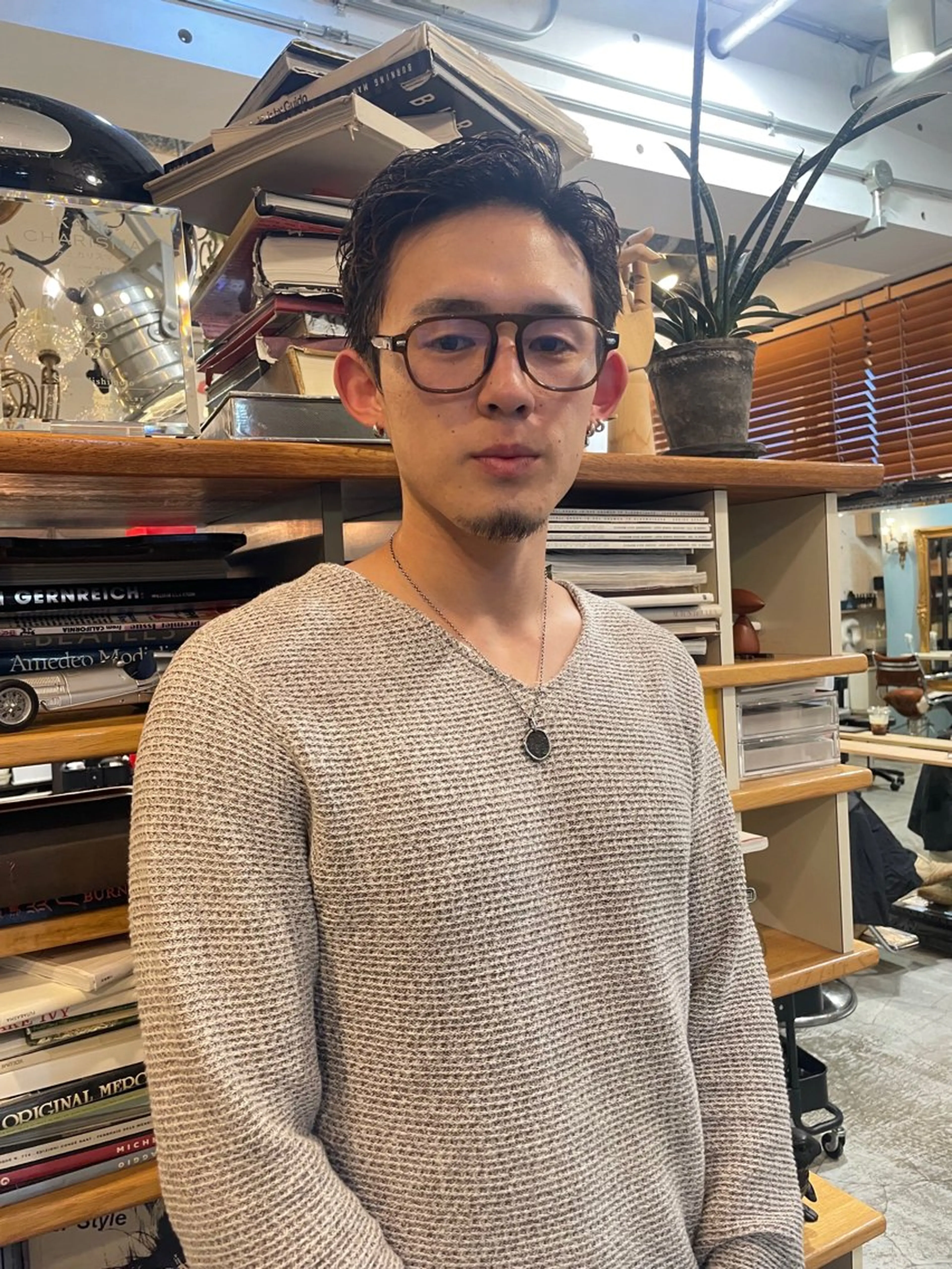 パーマ メンズ パーマ 透明感カラー/パーマ hitomiのヘアスタイル