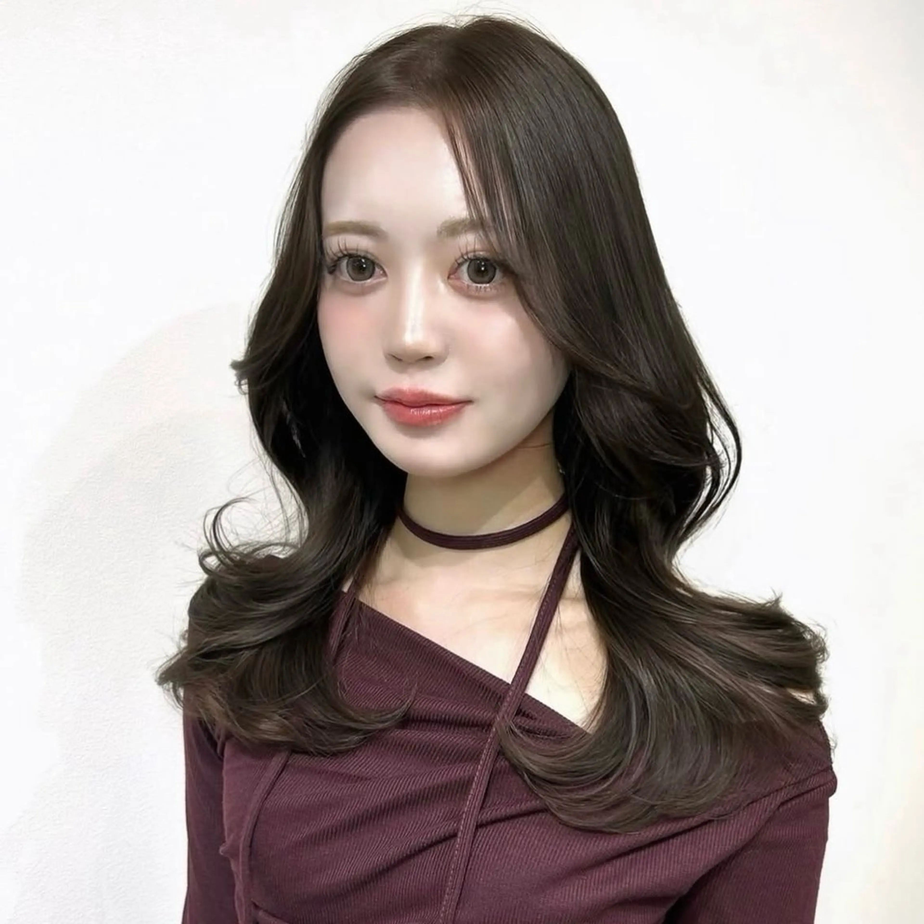 ロング カラー ヘアアレンジ ヘアカラー トリートメント yuuka 🖤韓国ヘア🖤のヘアスタイル