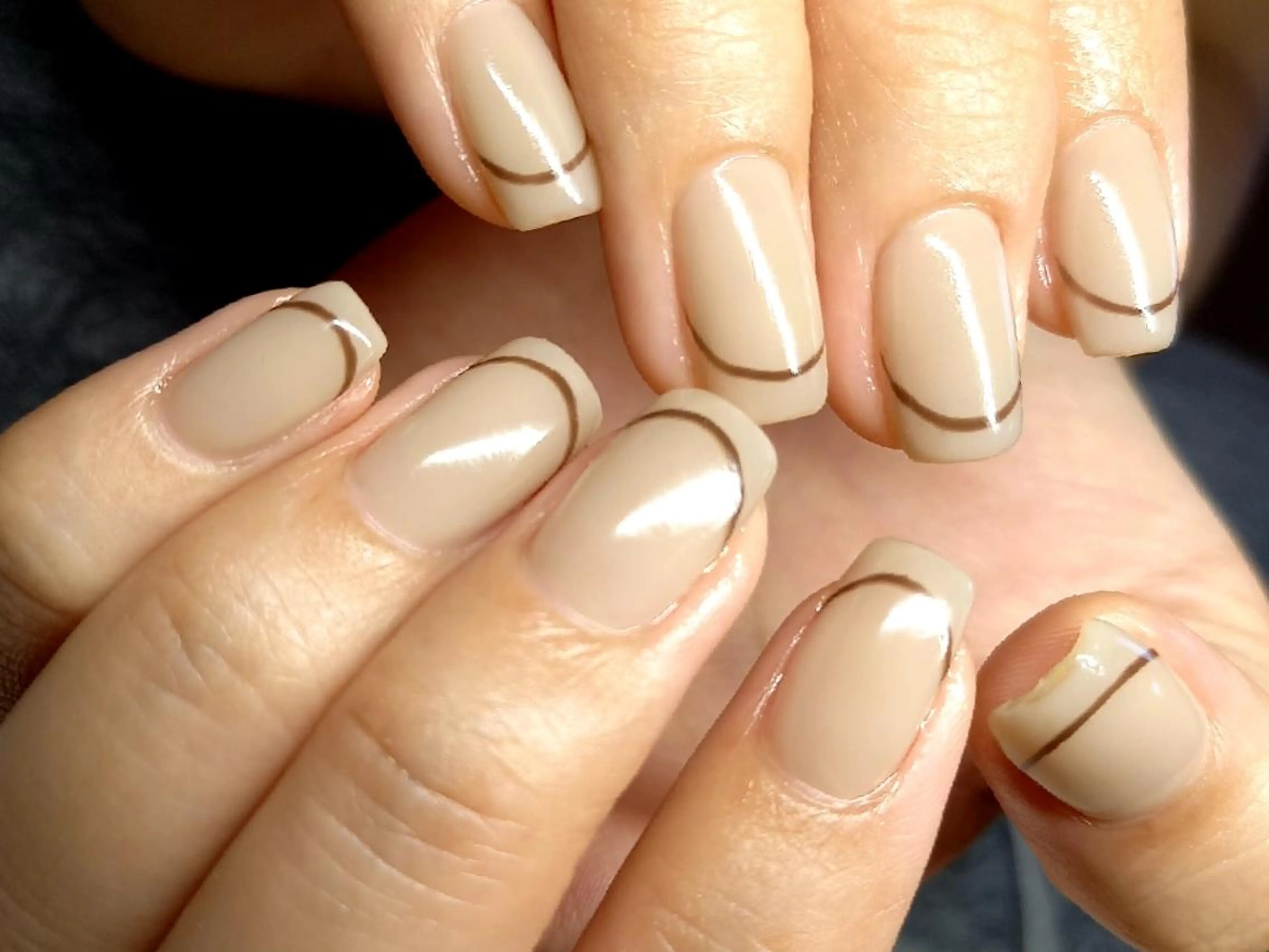 ネイル フレンチネイル Mirei NAIL 金児のネイルデザイン