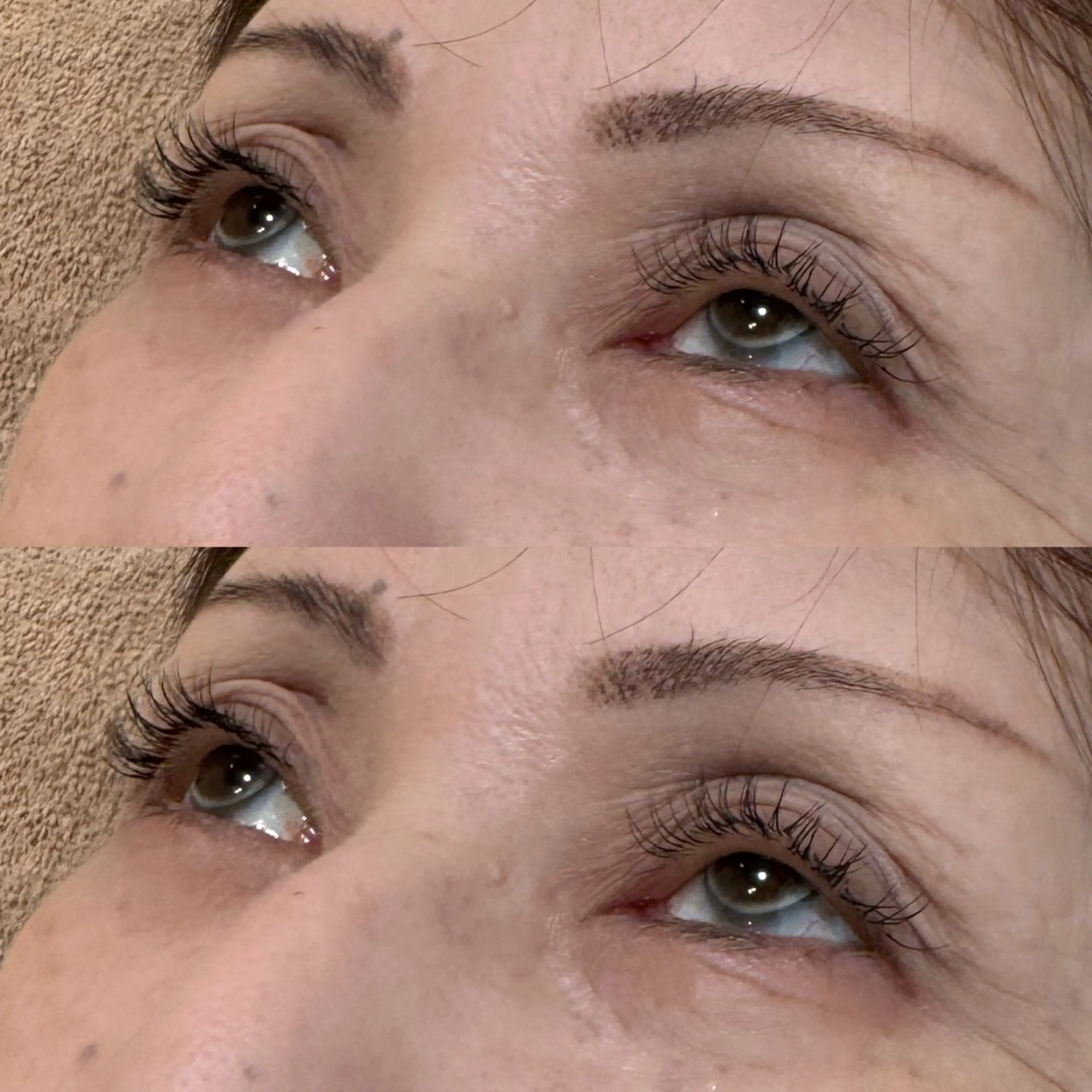 マツエク・マツパ レイヤー/顔周り/透 明感カラー/うる艶のヘアスタイル