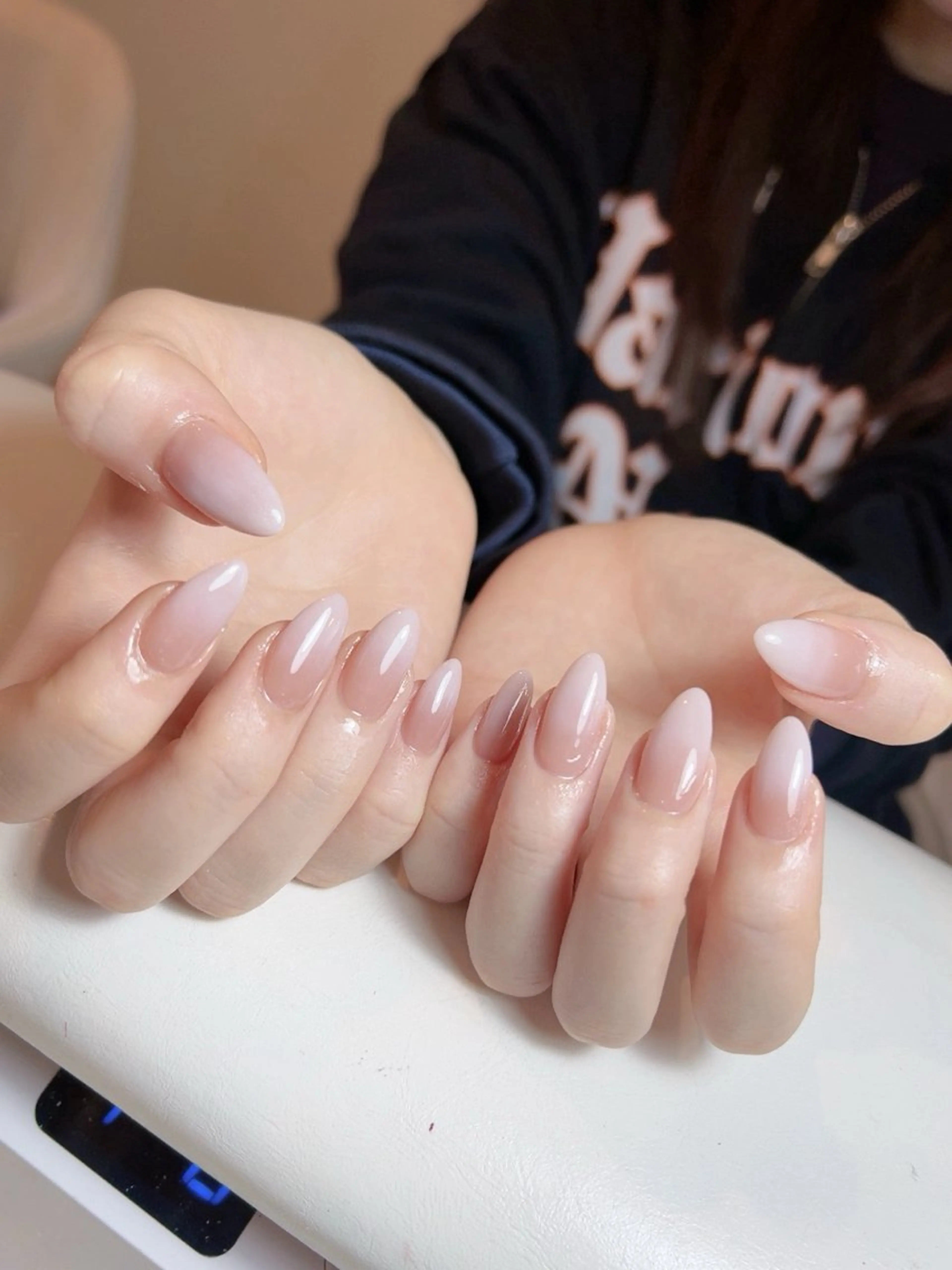 ネイル グラデーション キラキラネイル ピンク RUBY Nail 日暮里店のネイルデザイン