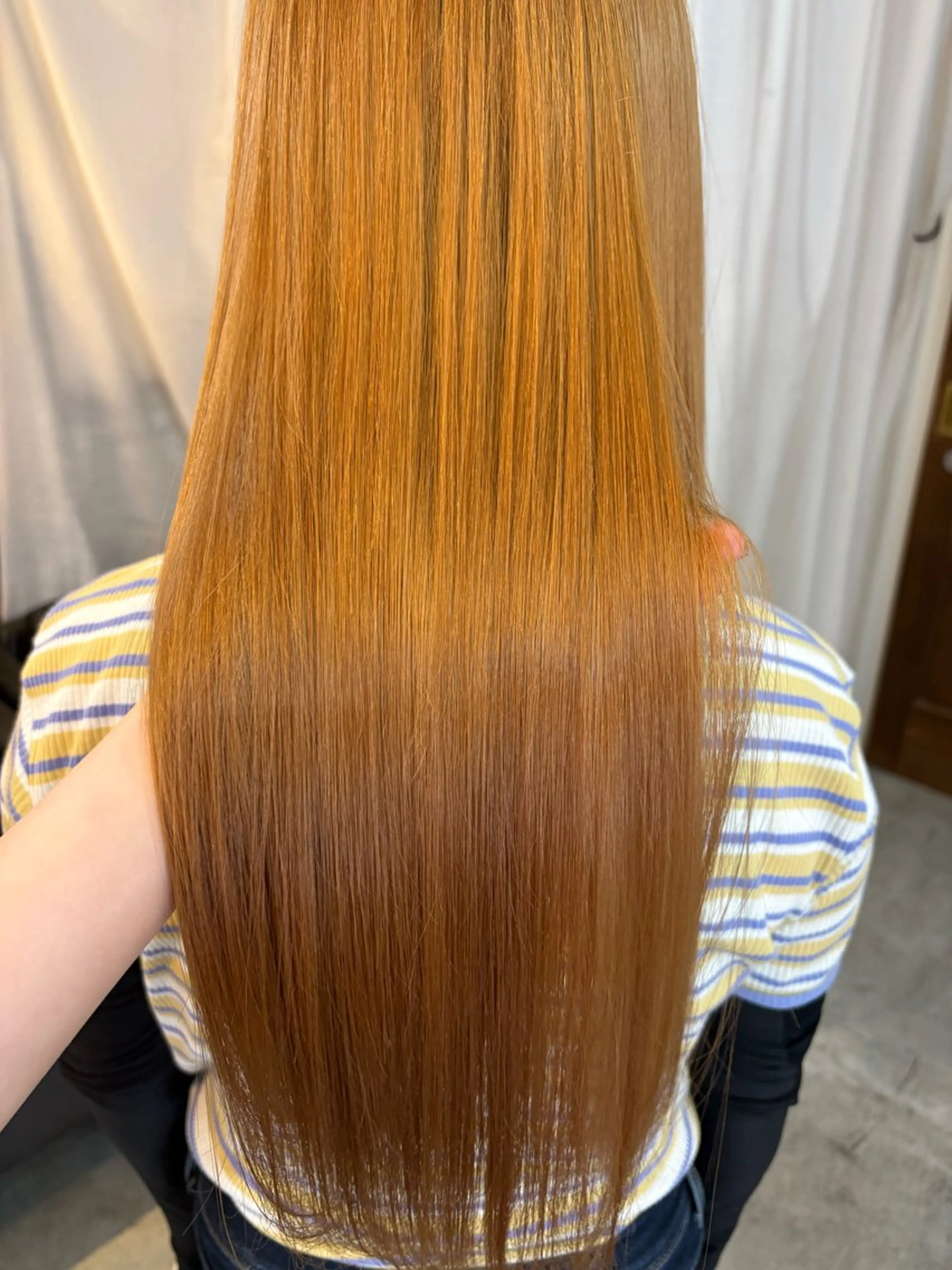 ロング 髪質改善 顔周りカット ピンク カラー🩰りりのヘアスタイル