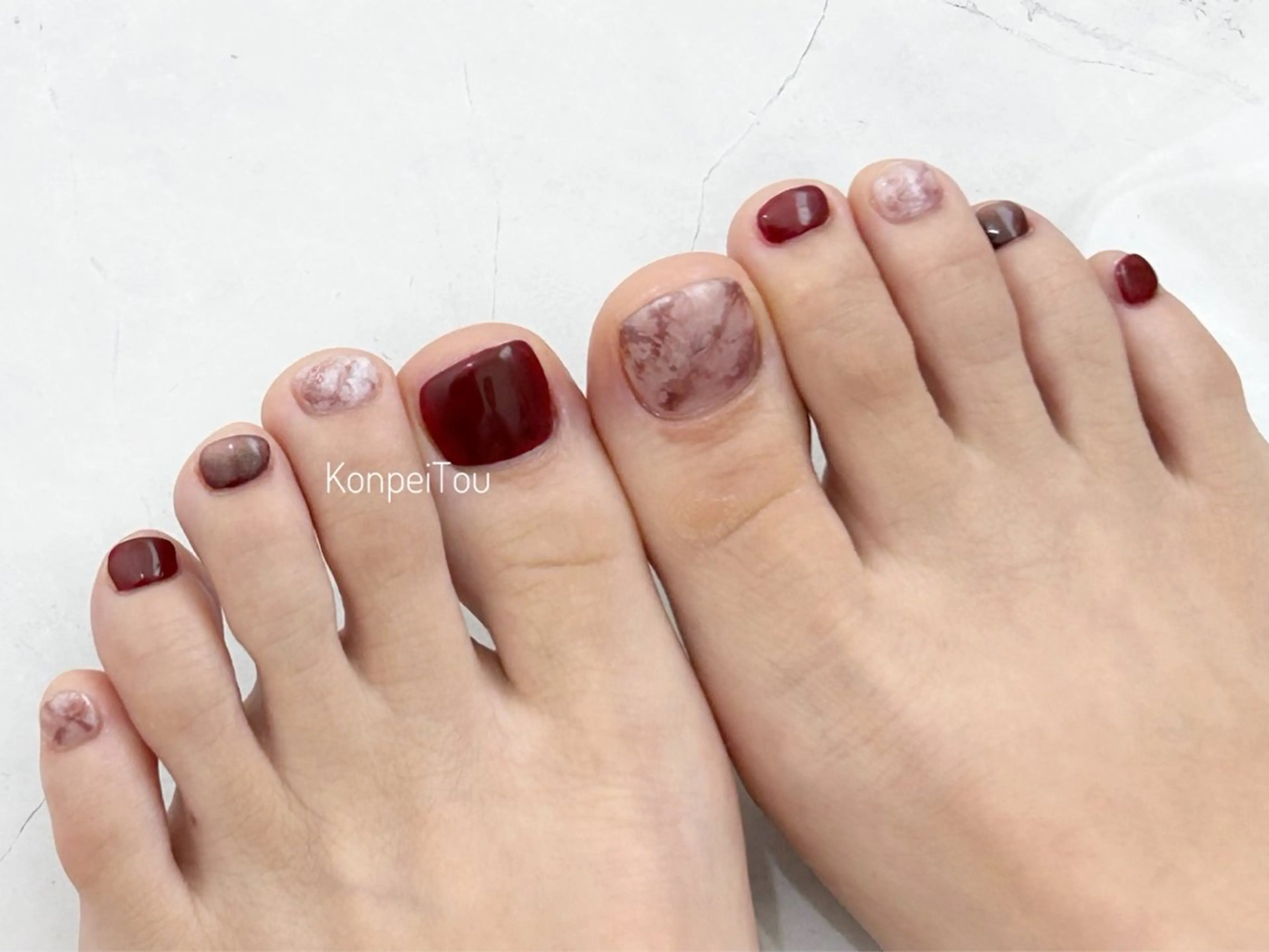 ネイル アートネイル フットネイル おうちのネイルサロン KonpeiTouのネイルデザイン