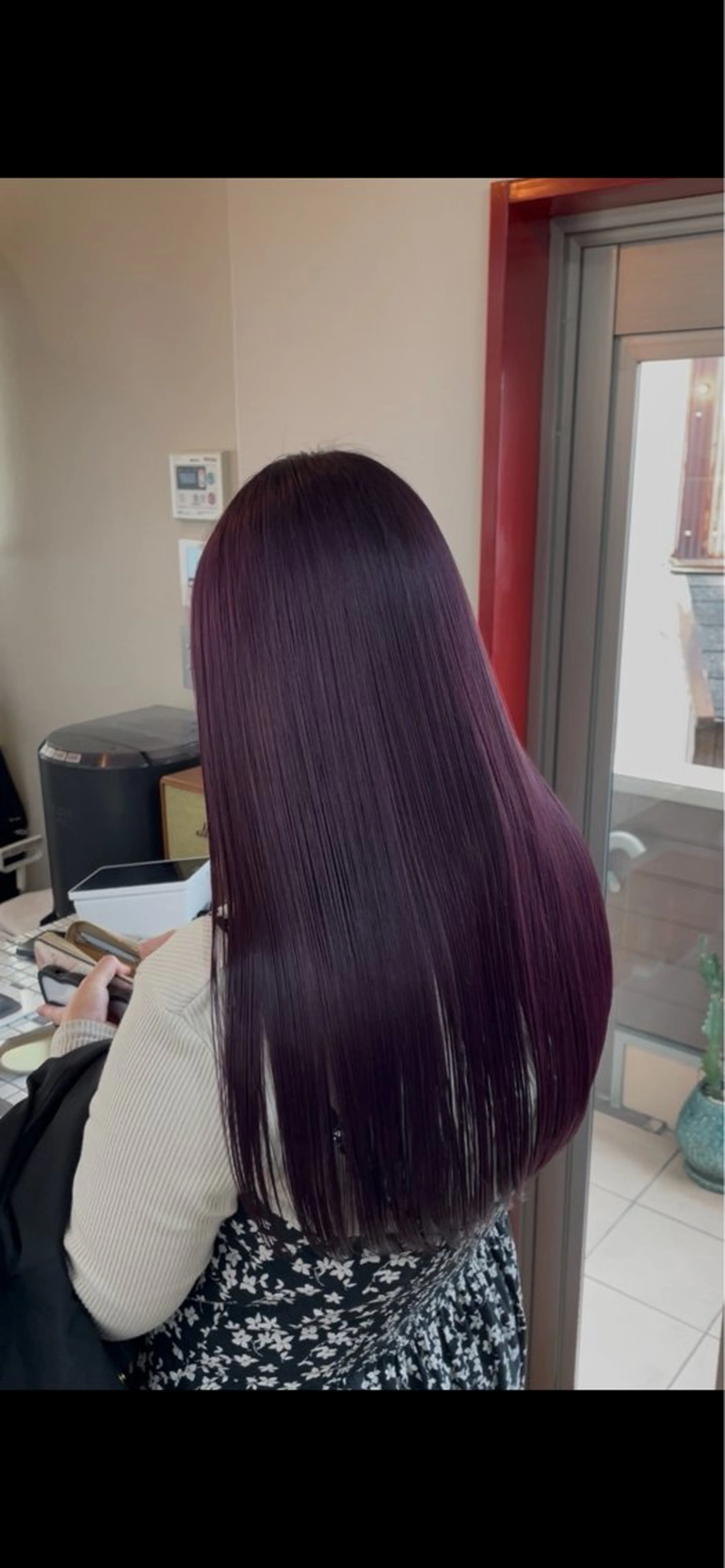 セミロング カット ヘアカラー トリートメント 中嶋 颯和のヘアスタイル