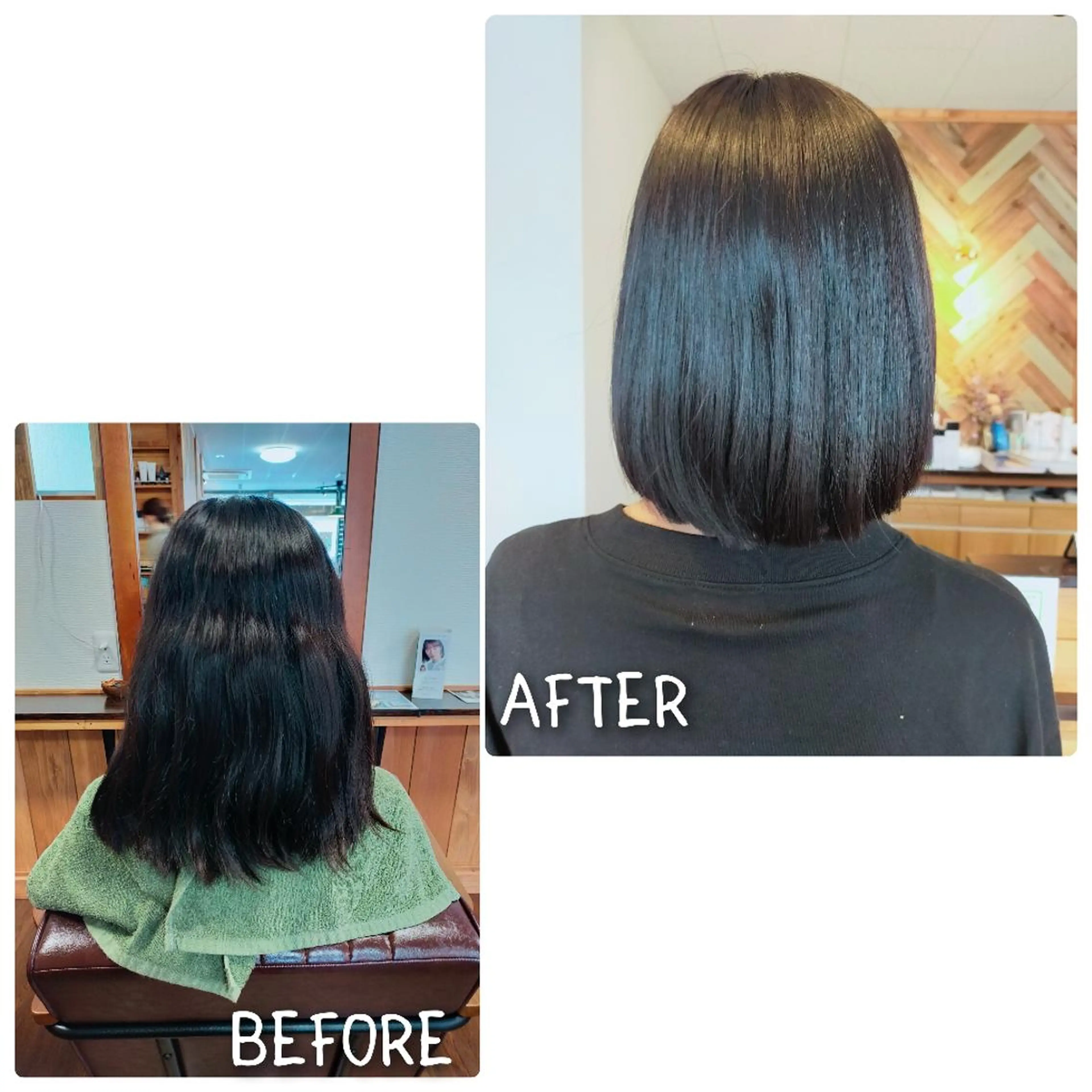 ミディアム ボブ トリートメント ﾍｱ×ｶﾌｪKUMA KOSMOのヘアスタイル