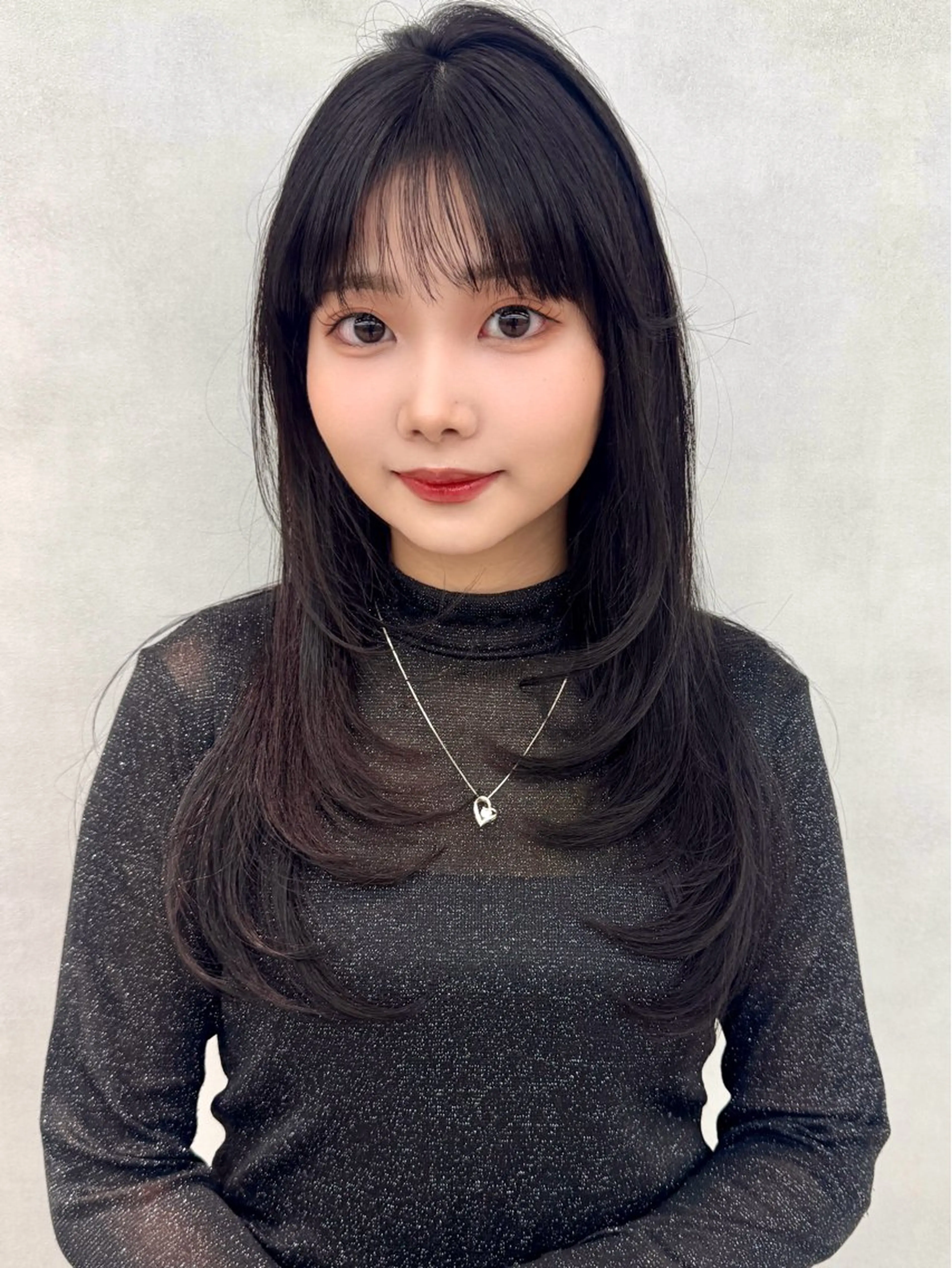 ロングレイヤーカットの写真