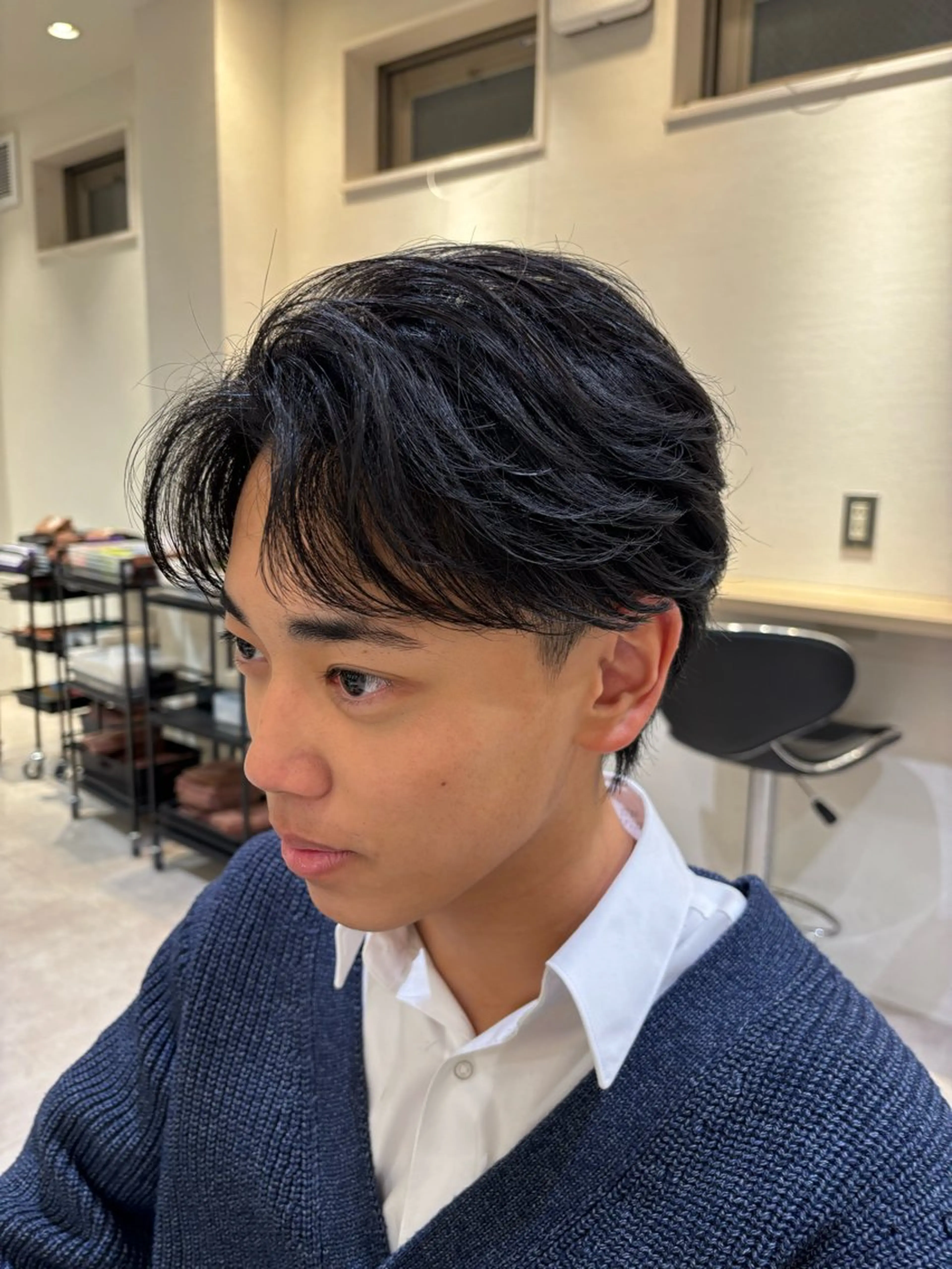 パーマ メンズ メンズパーマ 学生（メンズ向け） 学生 カット パーマ メンズパーマ美容師 りゅうせいのヘアスタイル