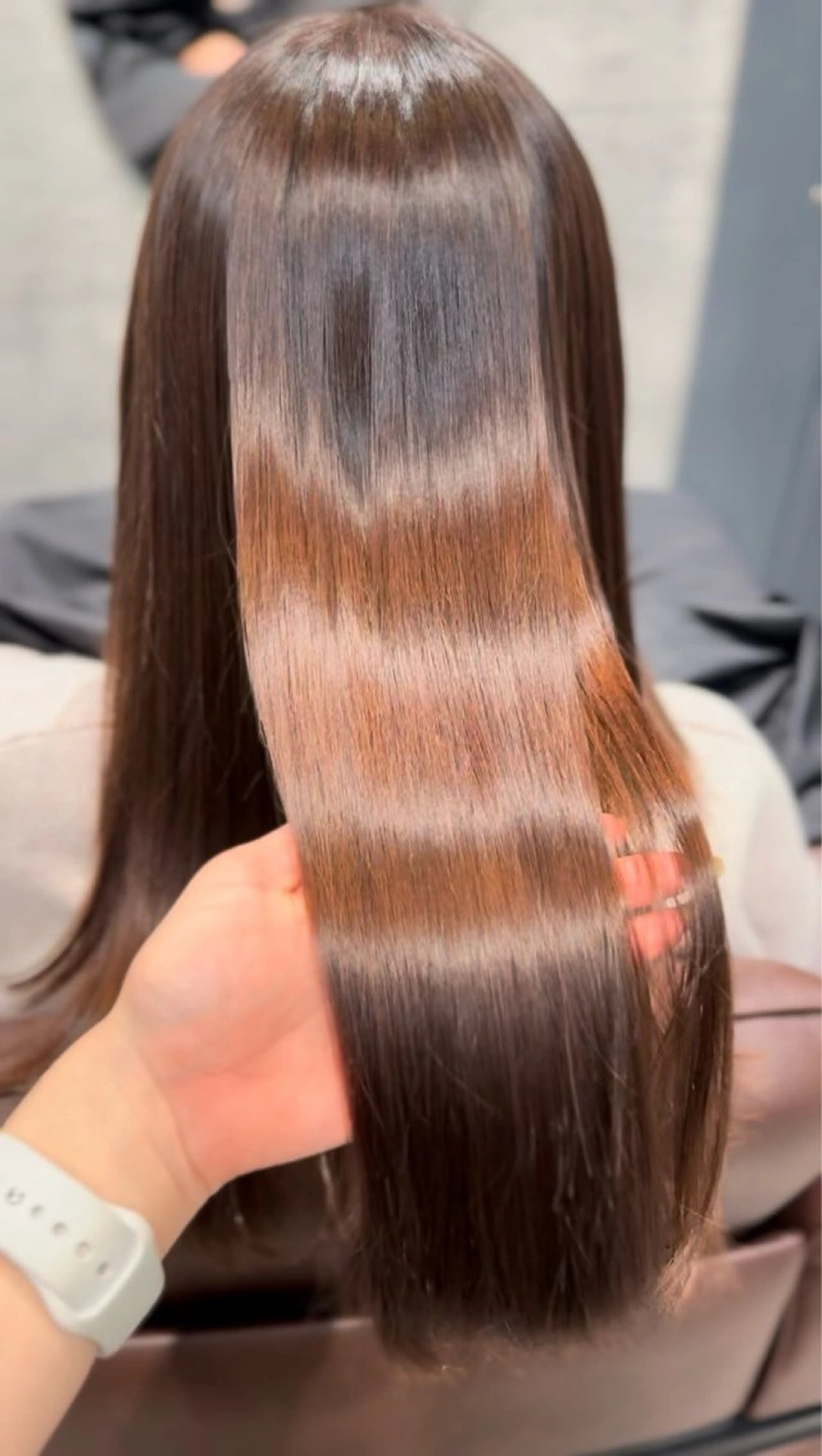 ロング カラー 縮毛矯正 カット ヘアカラー 縮毛矯正 トリートメント 野呂 みずきのヘアスタイル