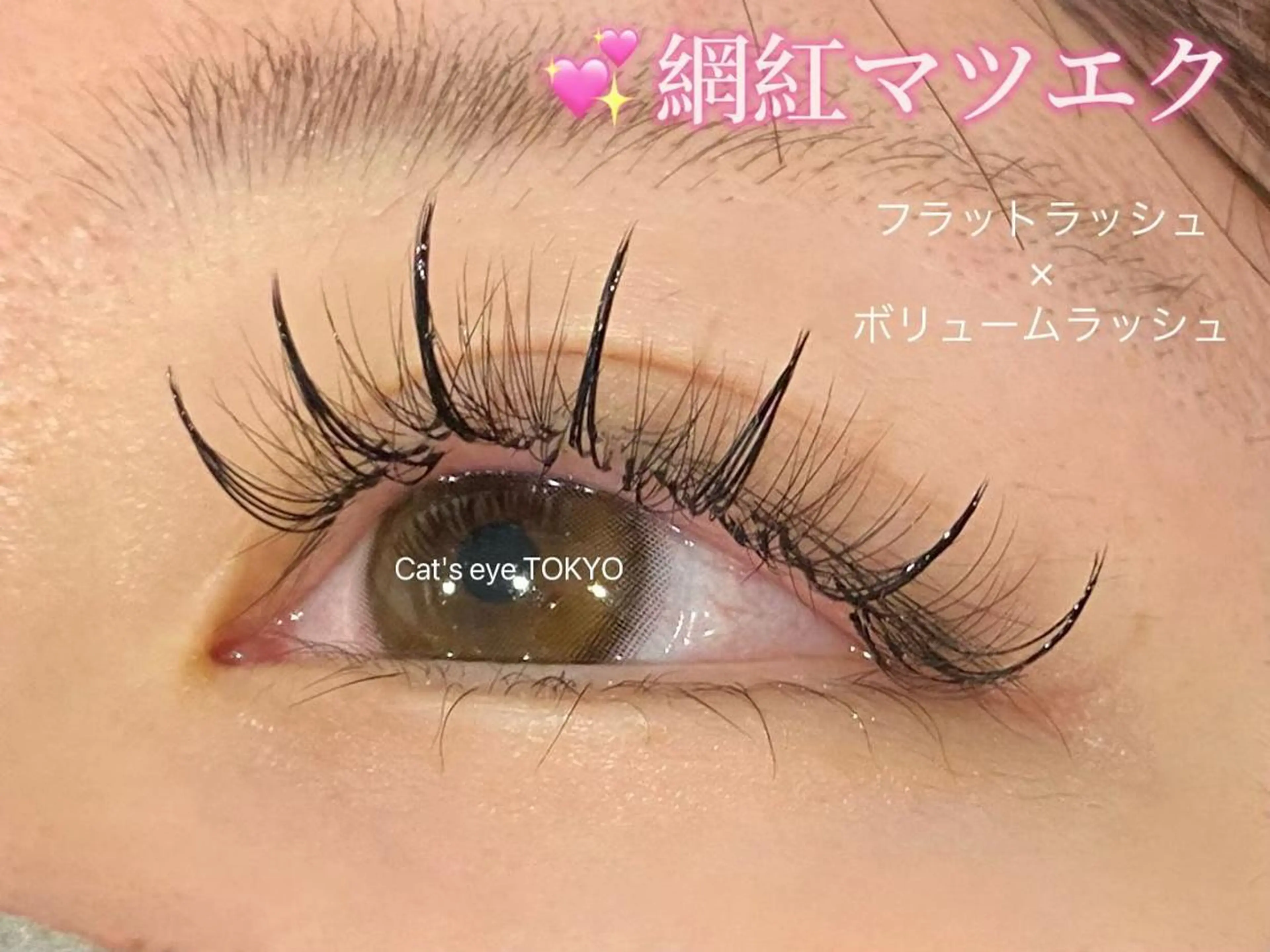 ネイル マツエク・マツパ フラットラッシュ ボリュームラッシュ ワンホンマツエク ワンホンネイル Cat's eye TOKYO 新宿店のネイルデザイン