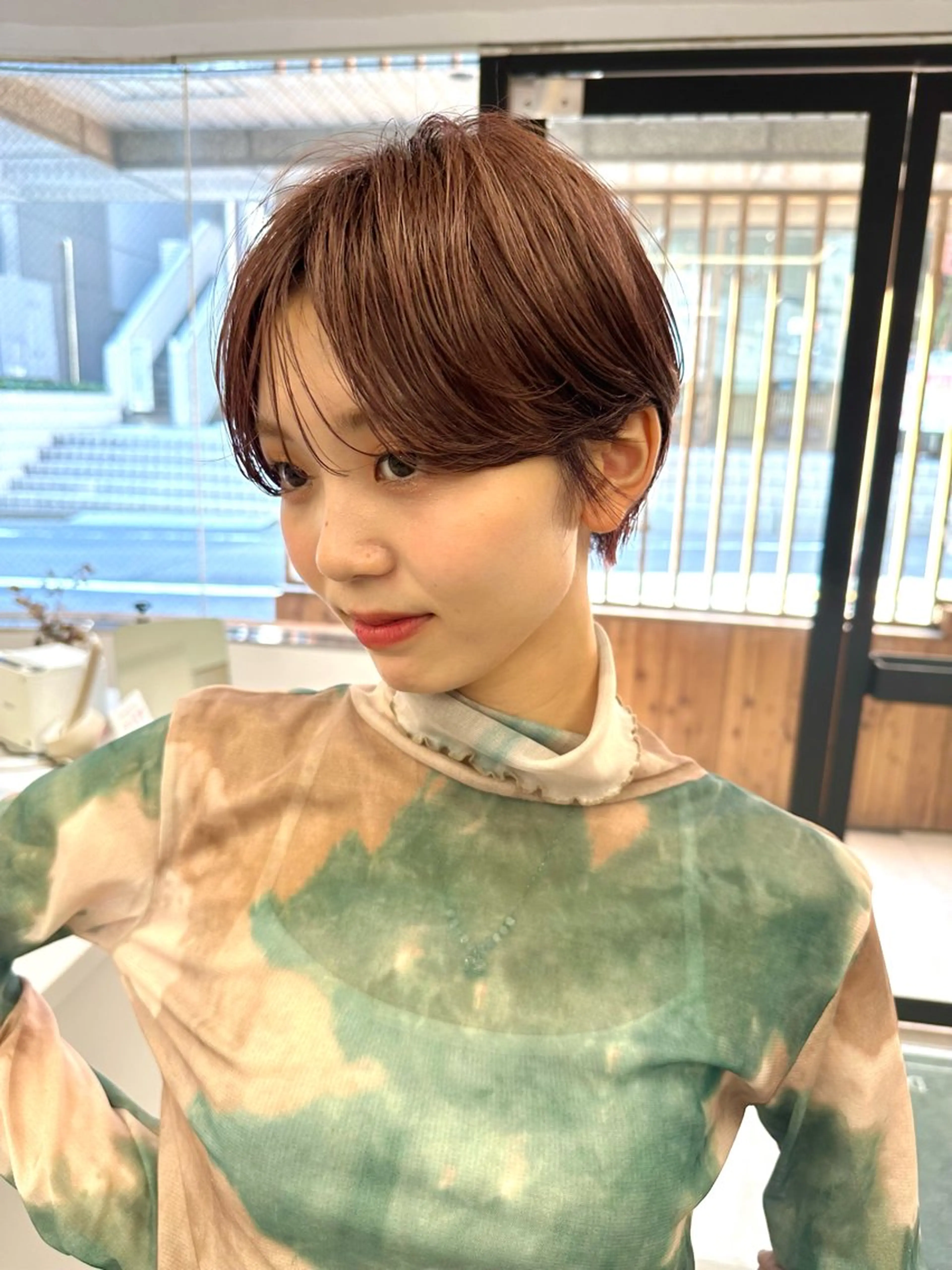 ショート カット ヘアカラー 骨格診断で絶対可愛い ✨丸みショート✨凌弥のヘアスタイル