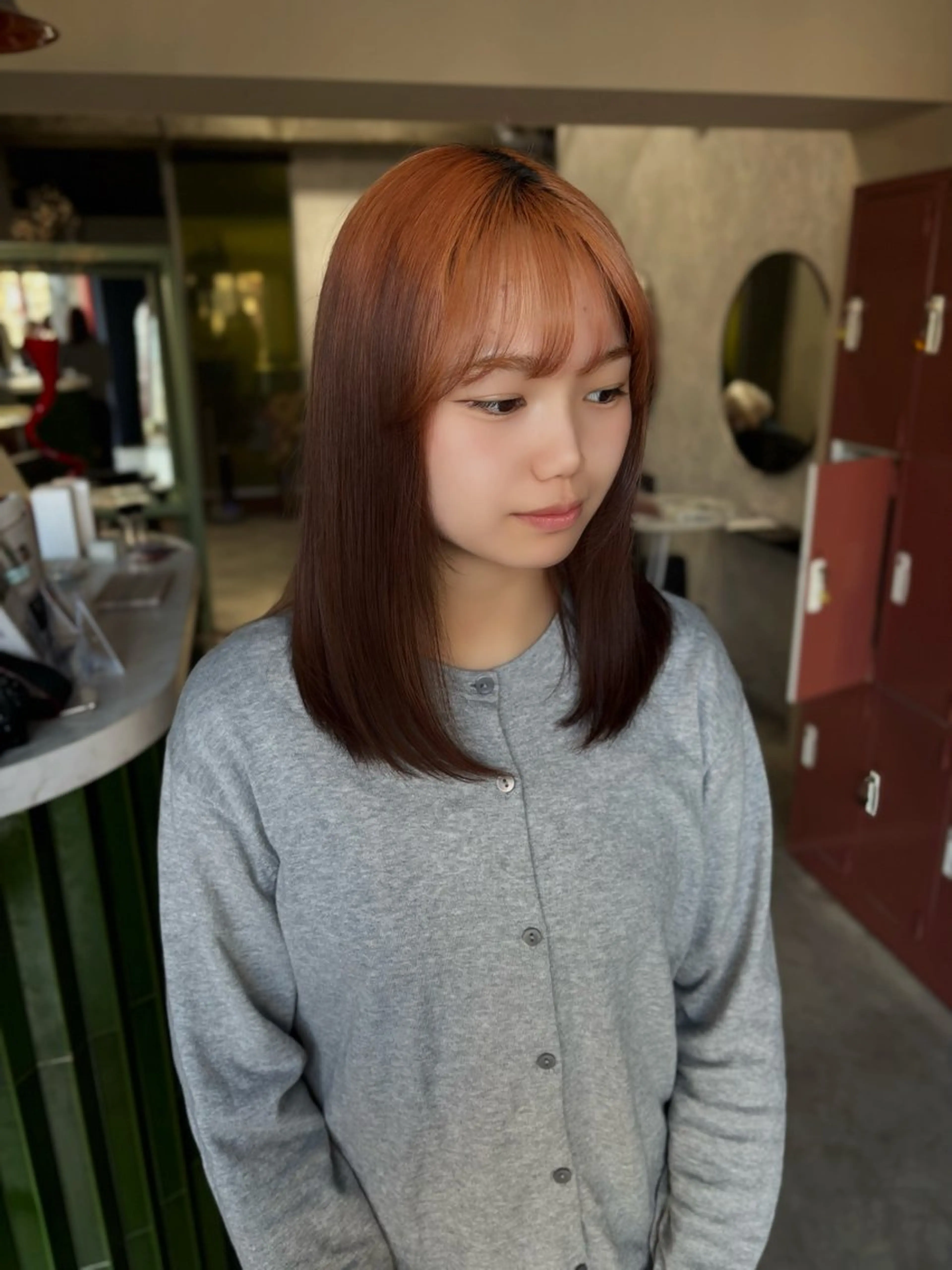 ミディアム カラー ヘアカラー 🧡梅田ハイトーン カラー🧡runaのヘアスタイル