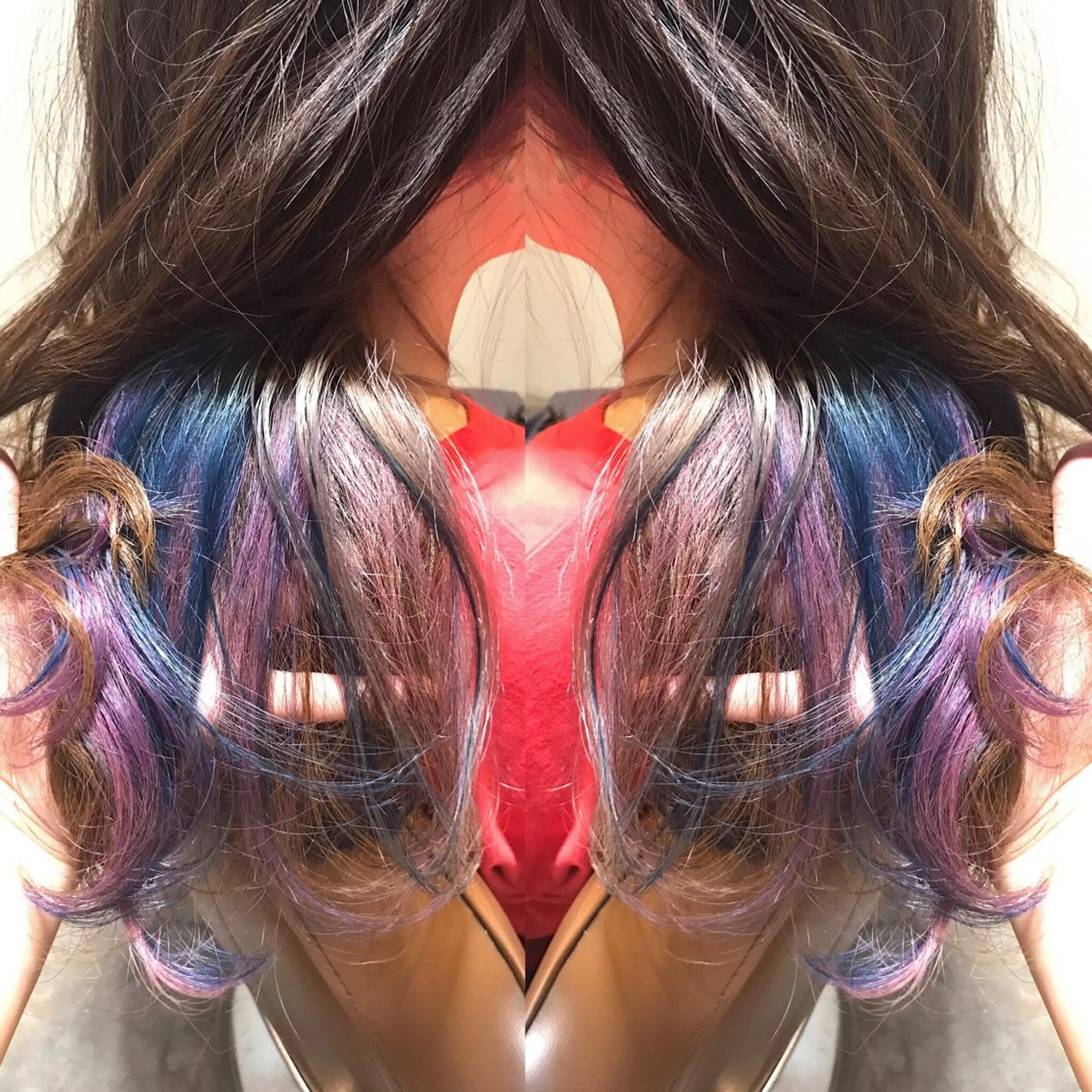 セミロング カラー パーマ ヘアアレンジ メンズ キッズ マツエク・マツパ サロンドミルク 原宿のヘアスタイル