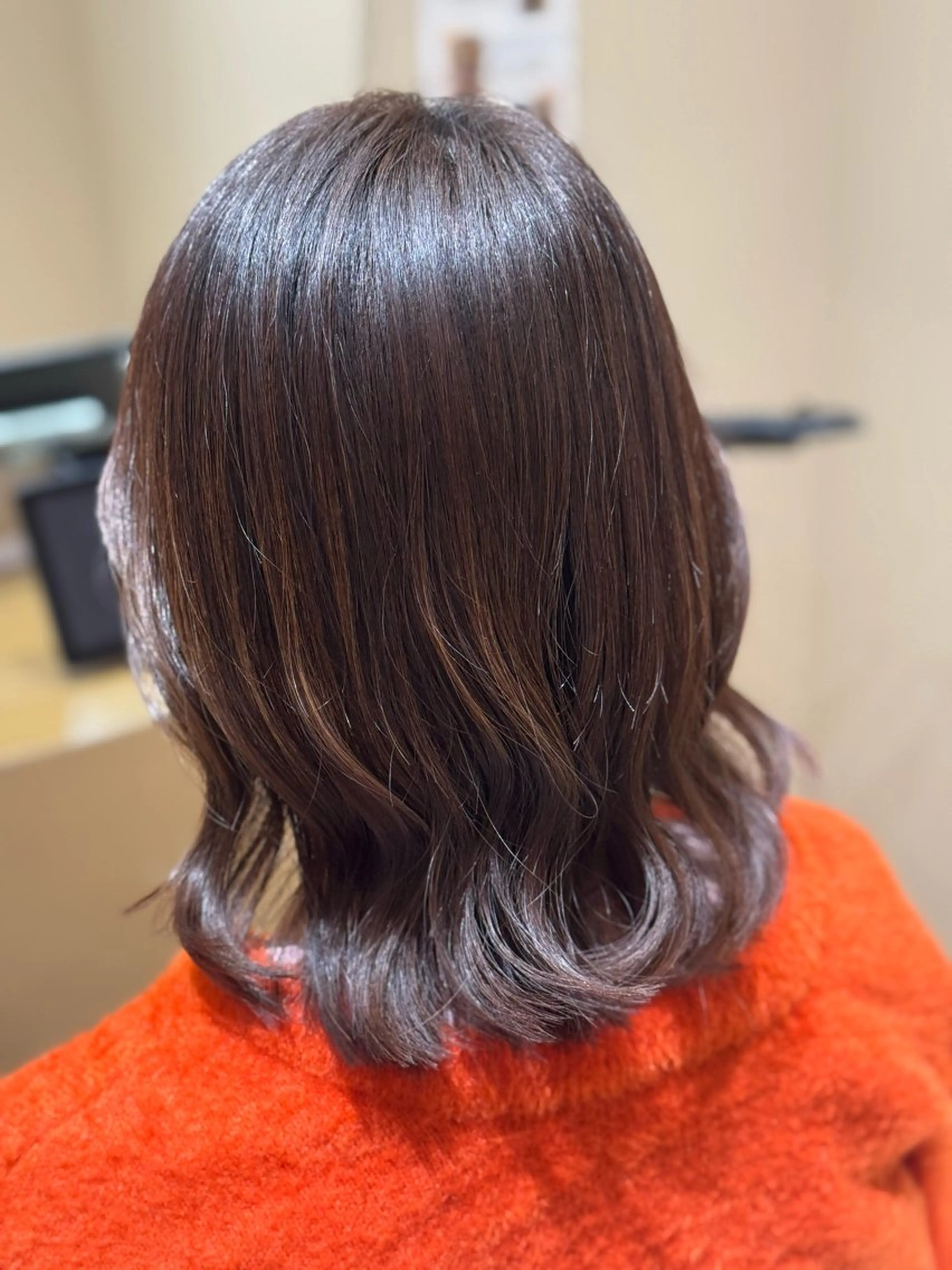 ミディアム カット 黒島優香🦋 /縮毛矯正/髪質改善のヘアスタイル