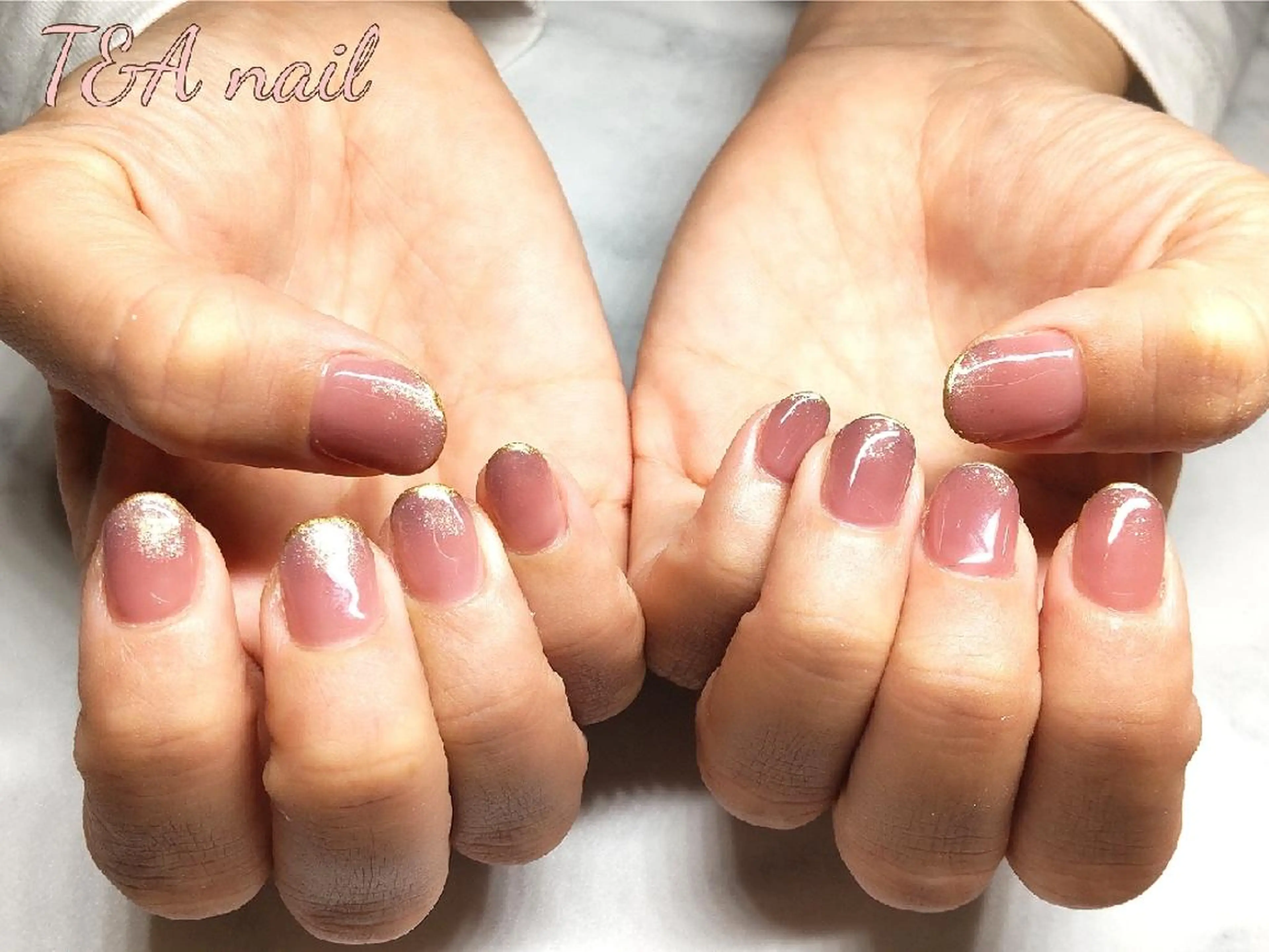 ミディアム ネイル ジェルネイル ニュアンスネイル スカルプネイル シンプルネイル ハンドネイル T&A nailのネイルデザイン