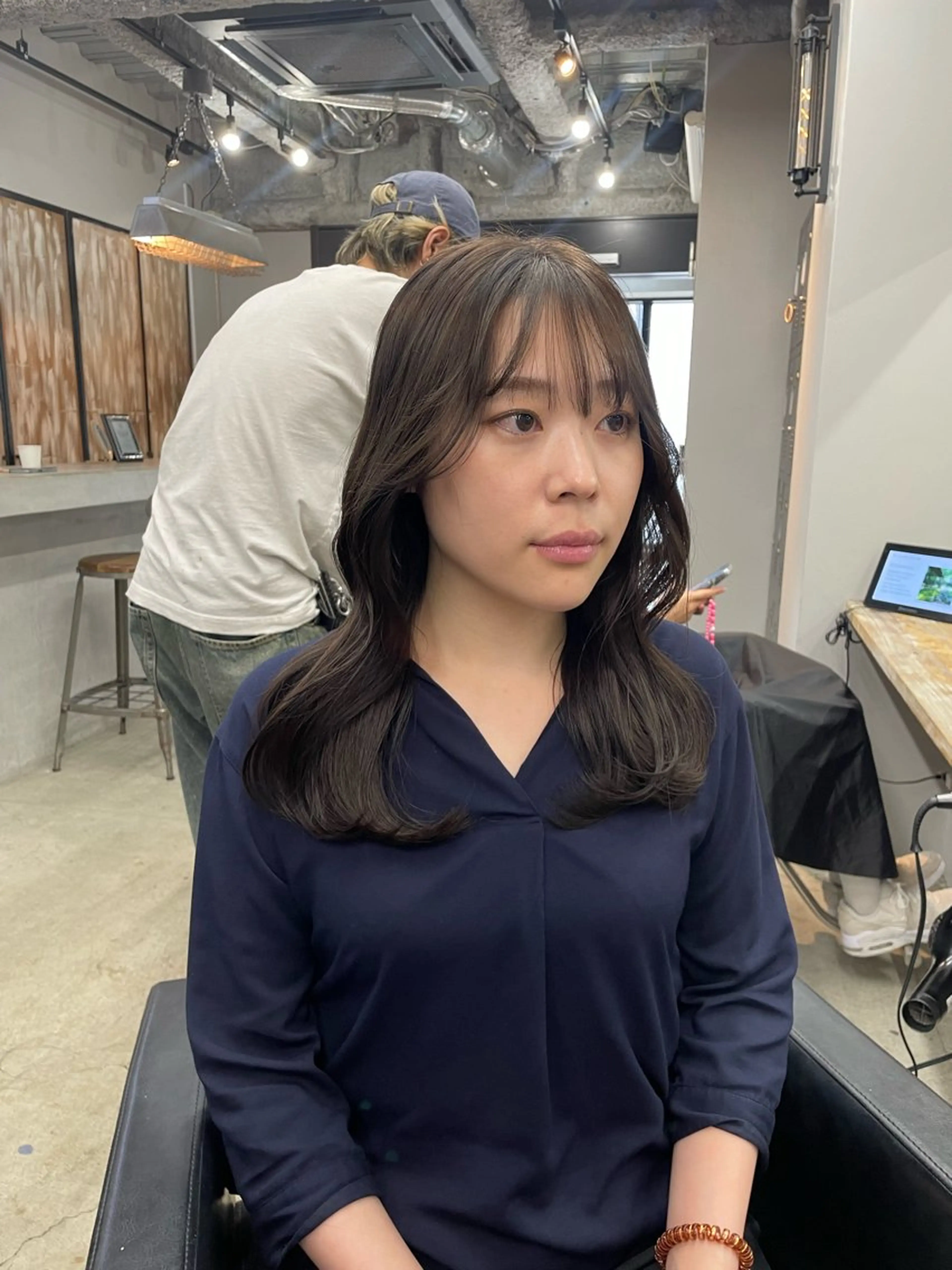 ロング カラー 新宿/韓国ヘア/ 髪質改善ストレートのヘアスタイル