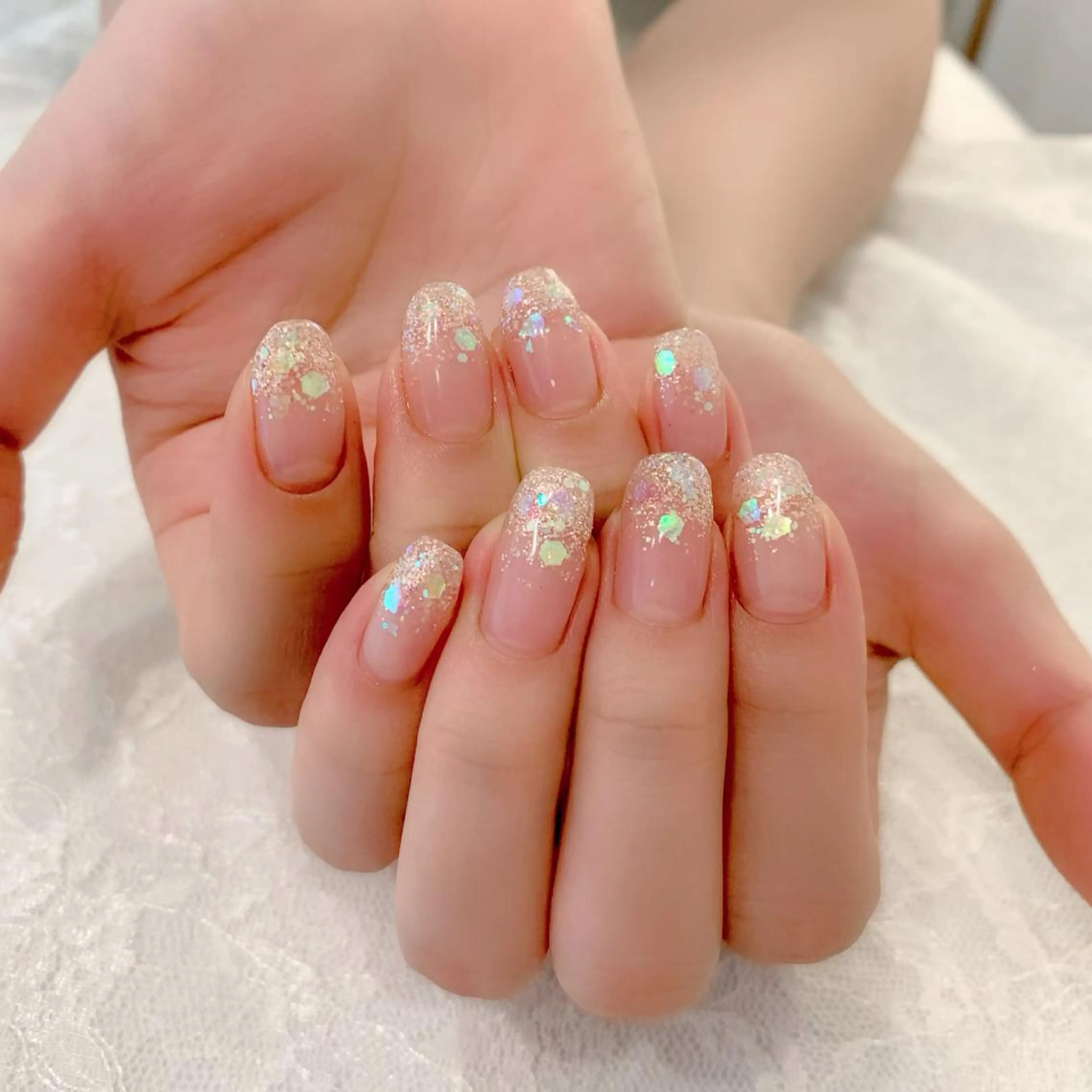 ネイル クリアネイル ハンドネイル aoinail所属・aoi nailのネイルデザイン