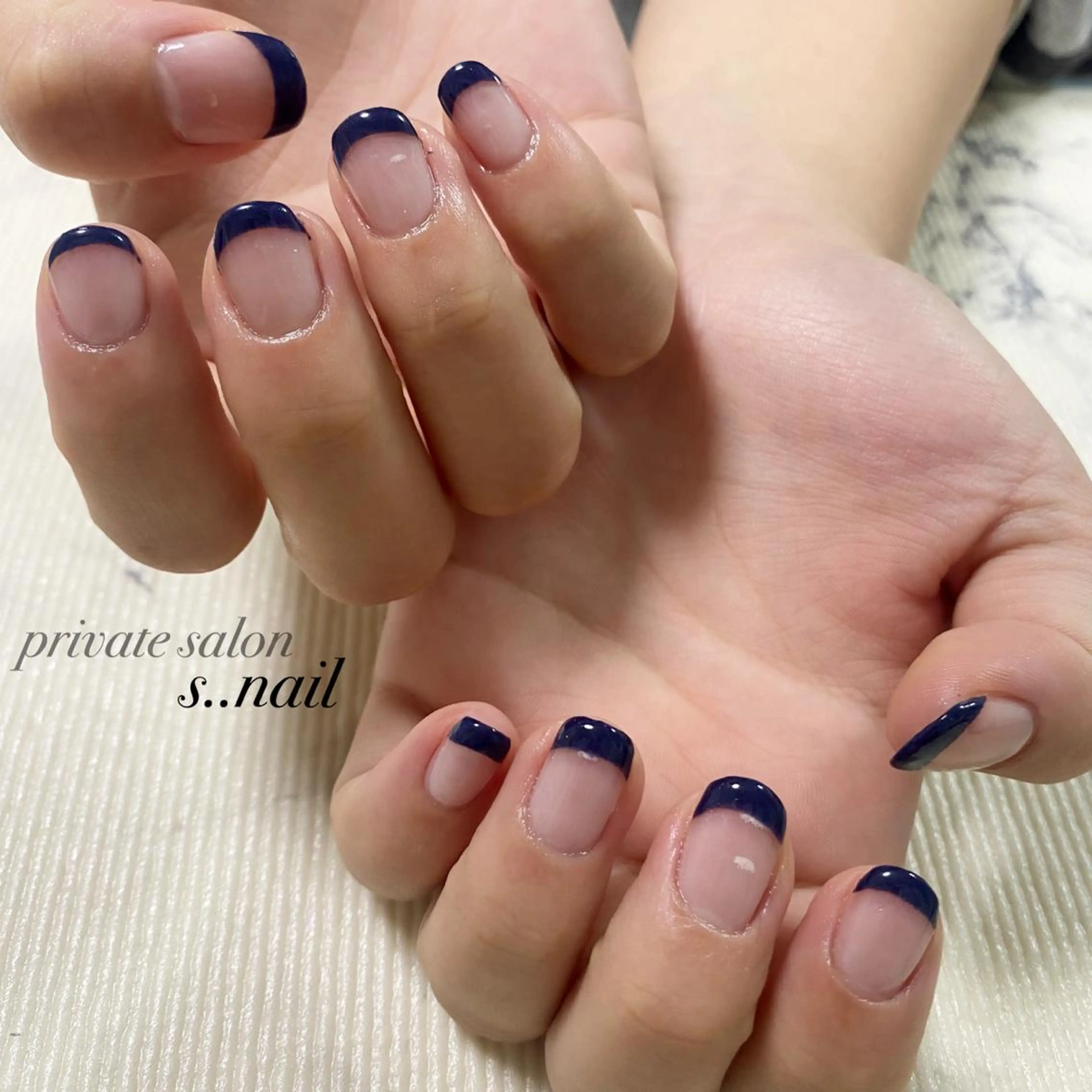 ネイル ネイビー ハンドネイル フットネイル s..nail / MORITAのネイルデザイン