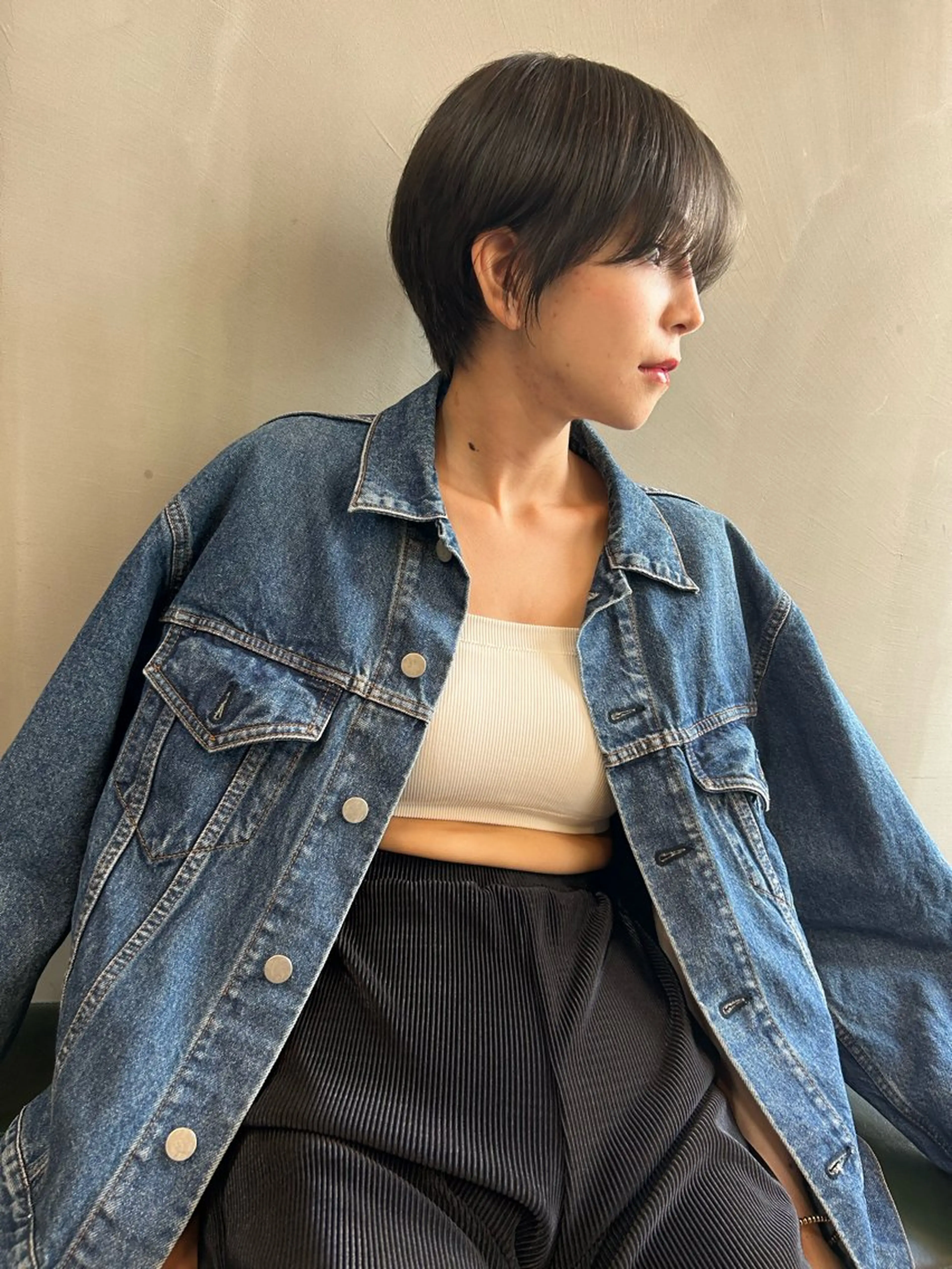 ショート カラー カット ヘアカラー トリートメント ショート/ボブ/ 心斎橋/宮脇美奈のヘアスタイル