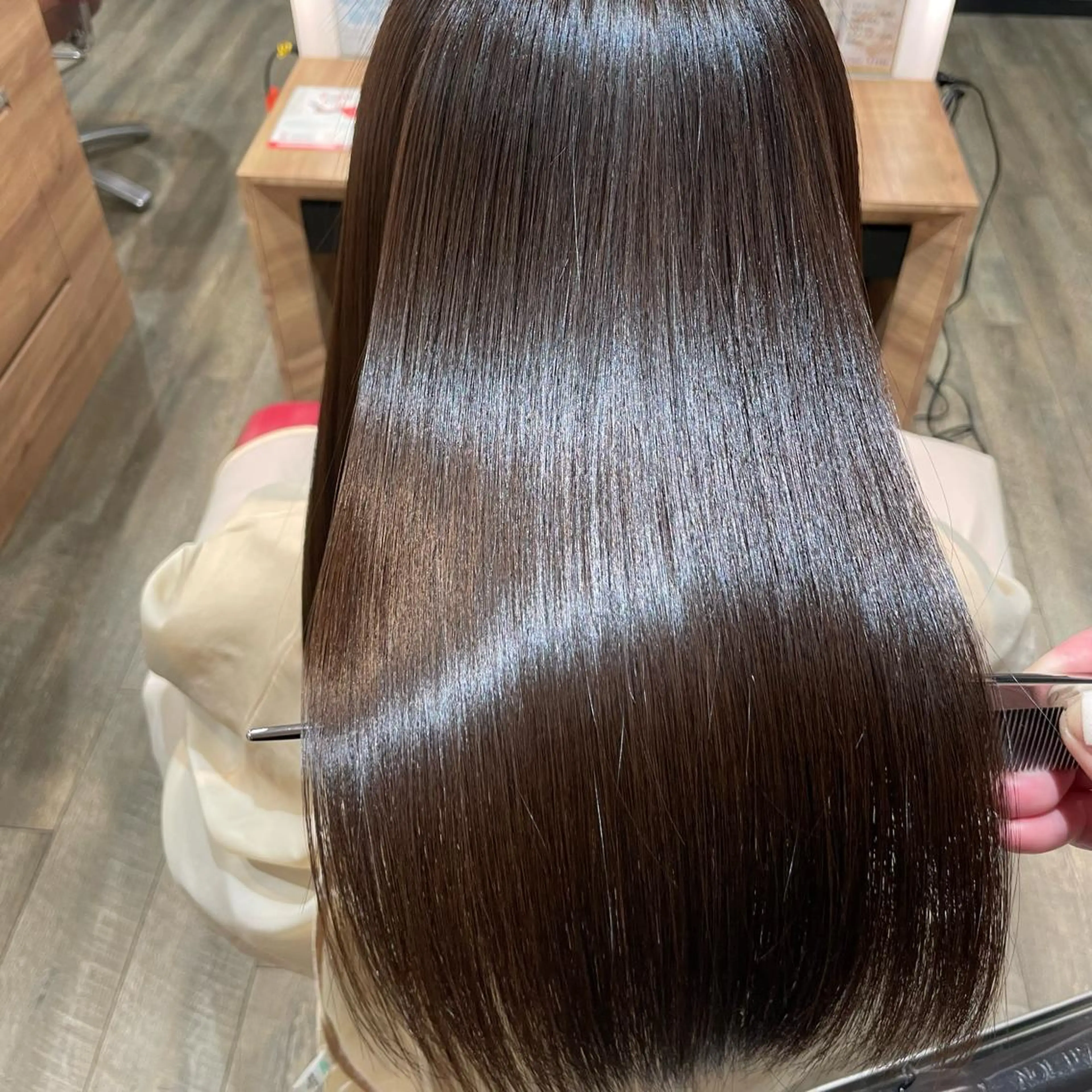 セミロング カラー パーマ カット ヘアカラー トリートメント 縮毛矯正/髪質改善/ 石橋代智のヘアスタイル