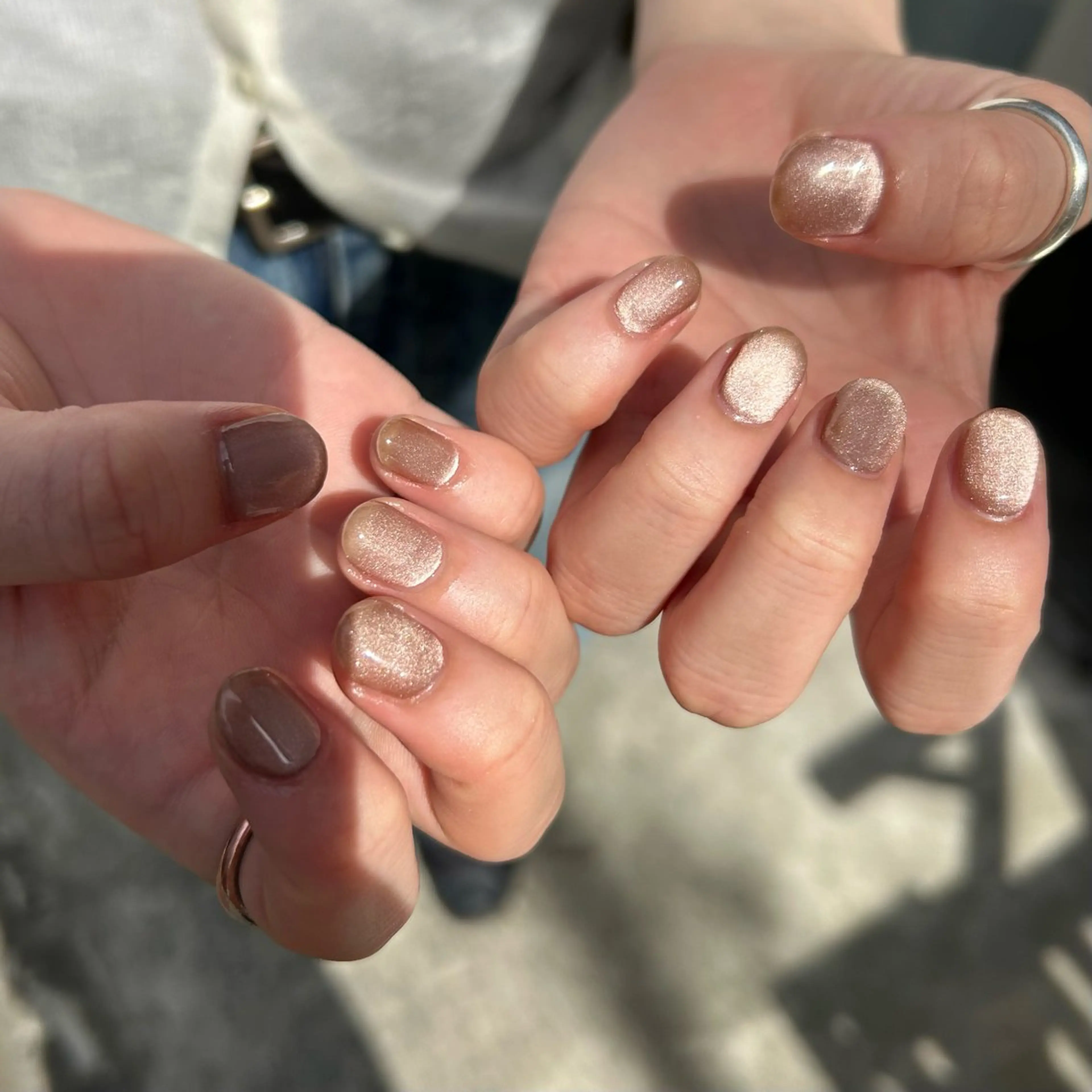 ネイル マグネットネイル ワンカラーネイル Yumi シンプルネイルのネイルデザイン