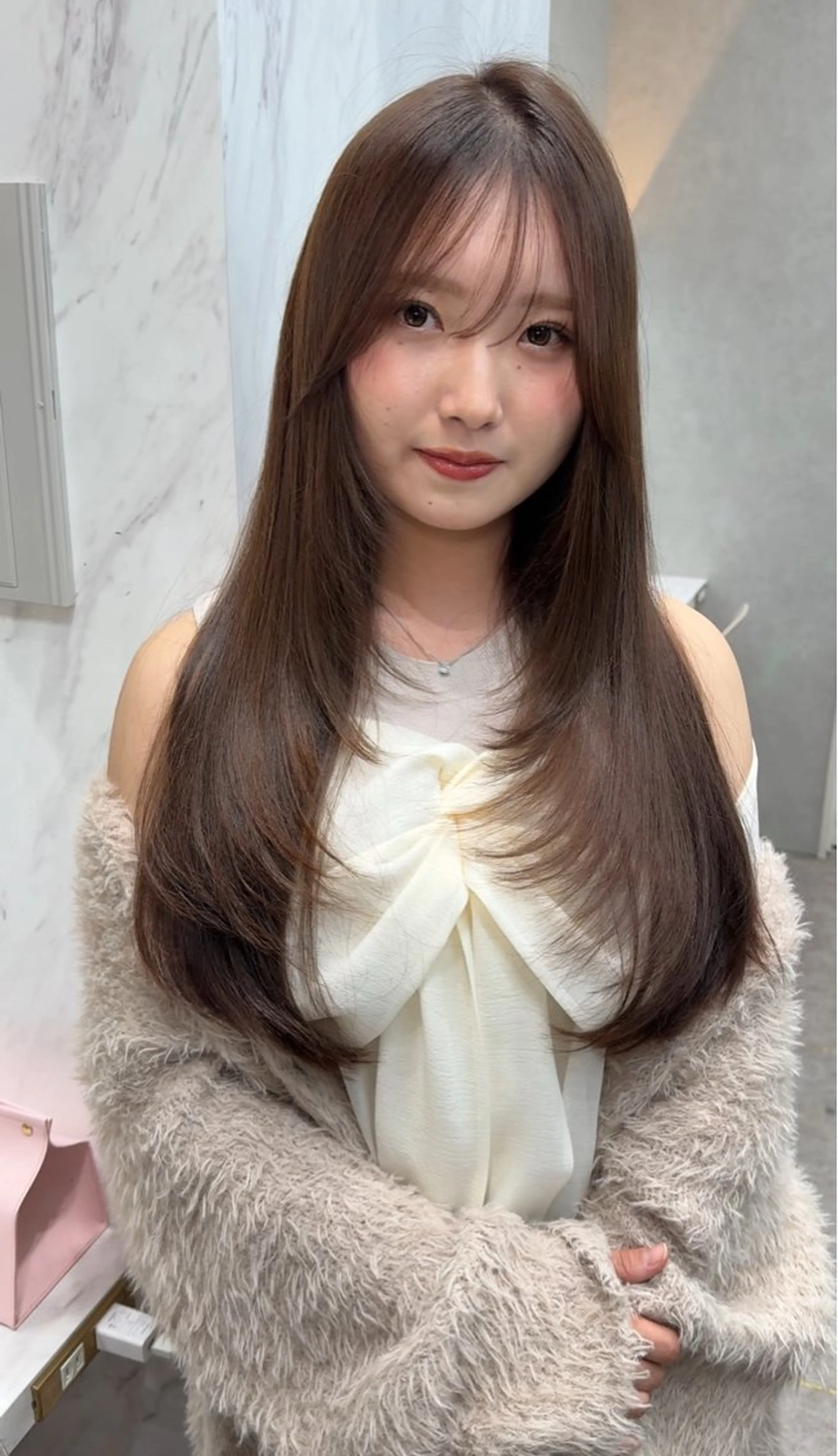 ロング カラー カット ヘアカラー トリートメント ヘアセット レイヤーダブルカラー KYONのヘアスタイル