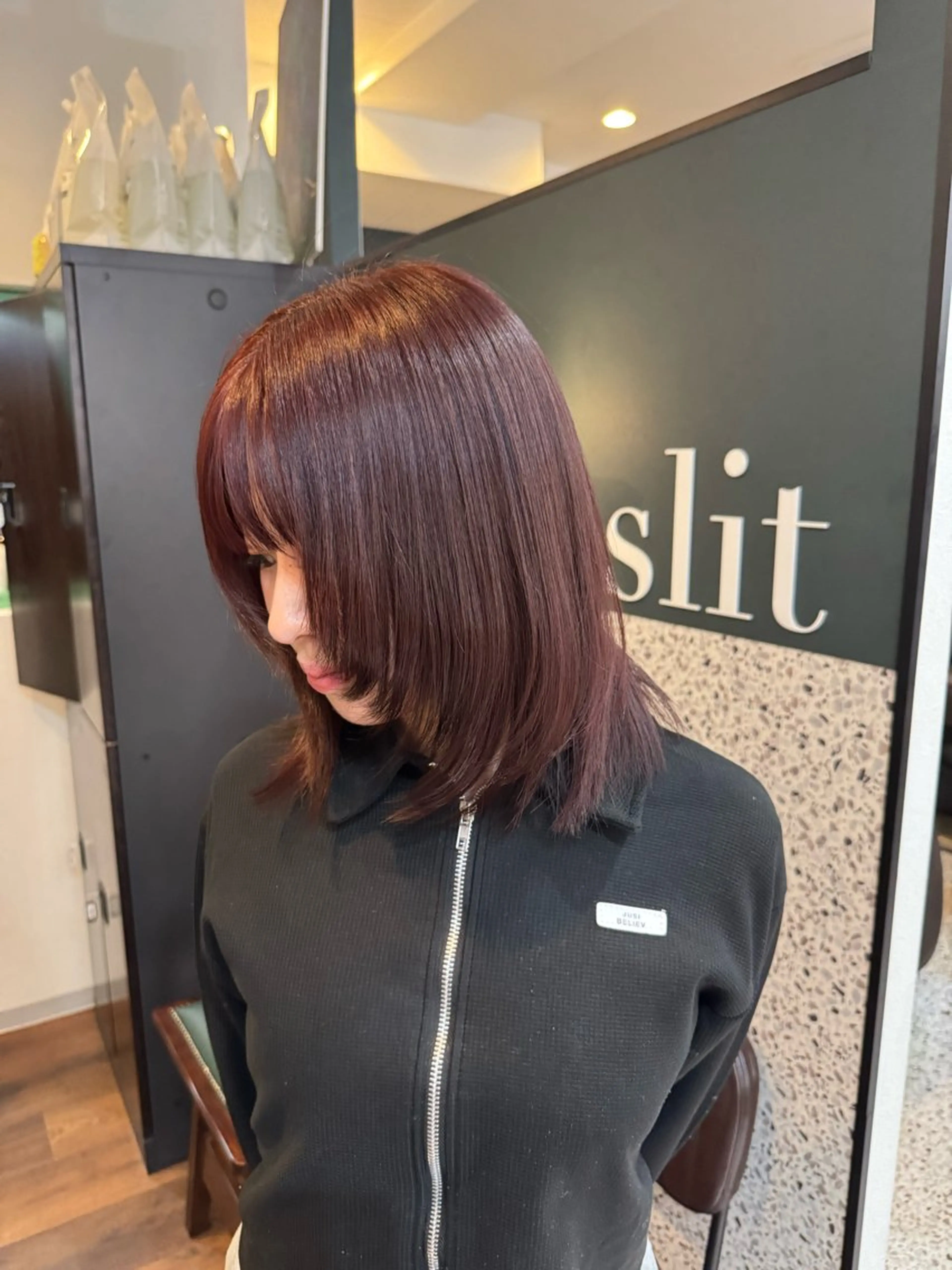 ミディアム ヘアカラー ハッシュカット🎀 MIYU💖のヘアスタイル