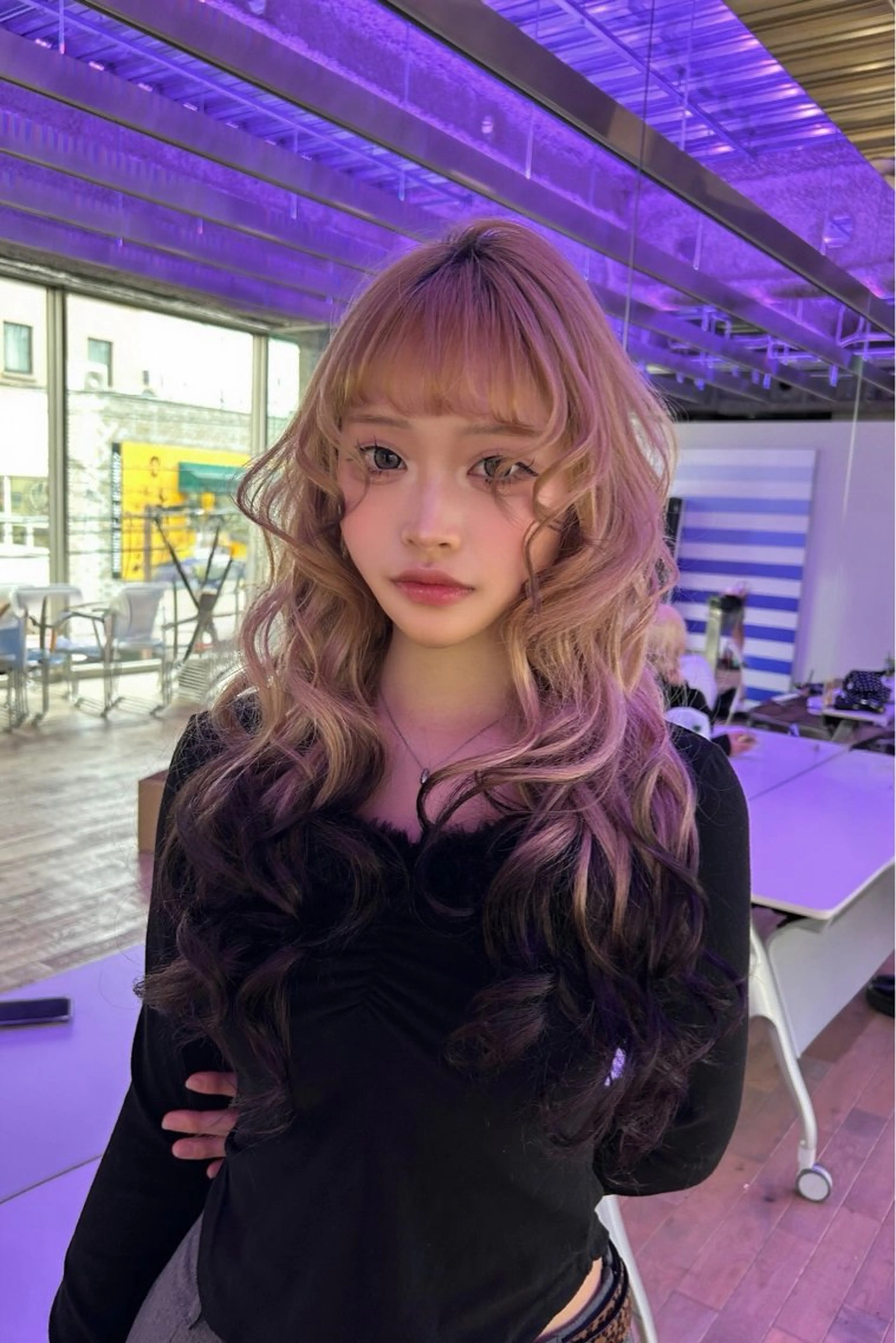 カラー ヘアカラー GiseL ハイトー ンSa_ya🎀のヘアスタイル