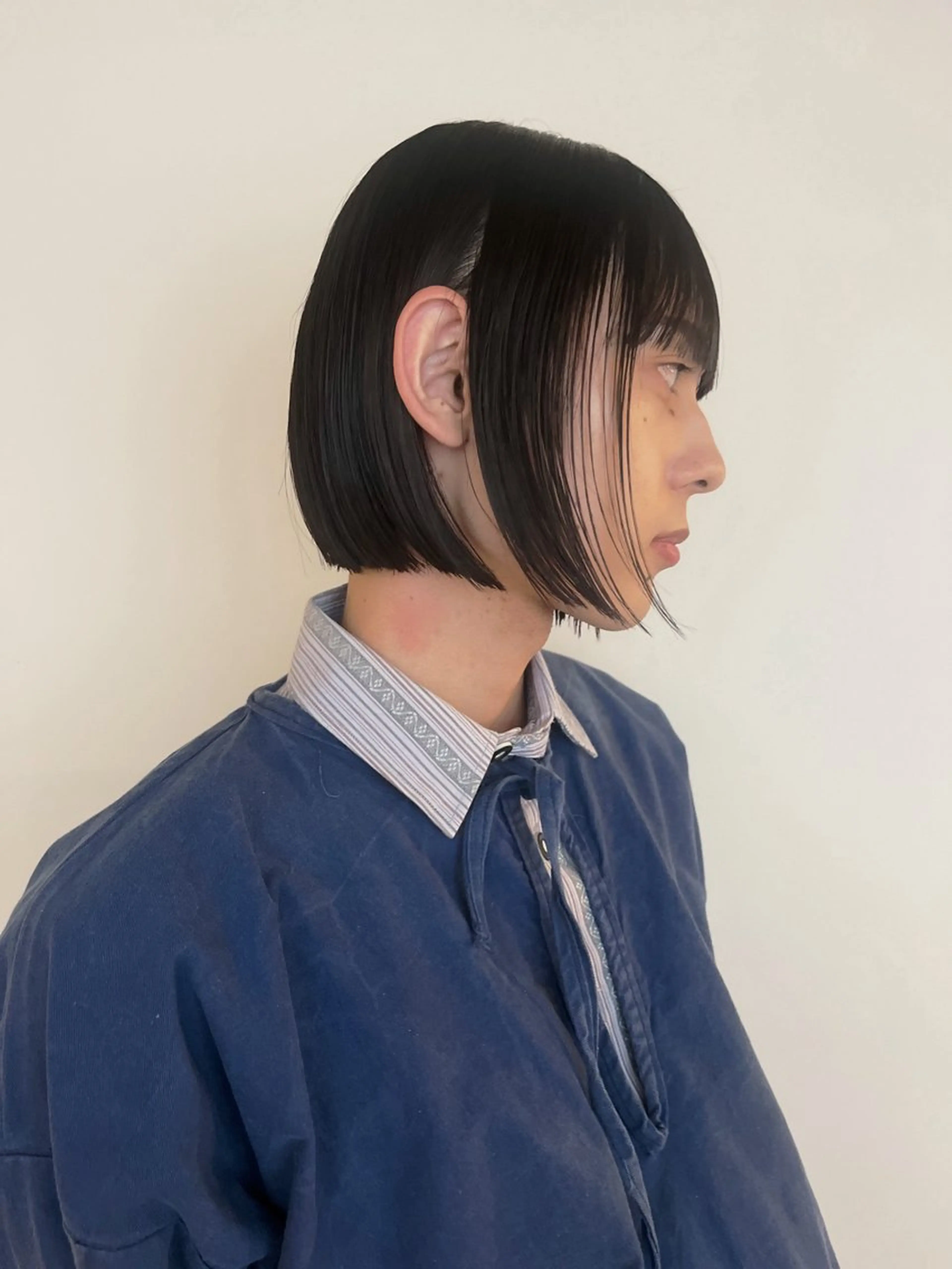 ショート 毛流れセンターパート Sakiのヘアスタイル