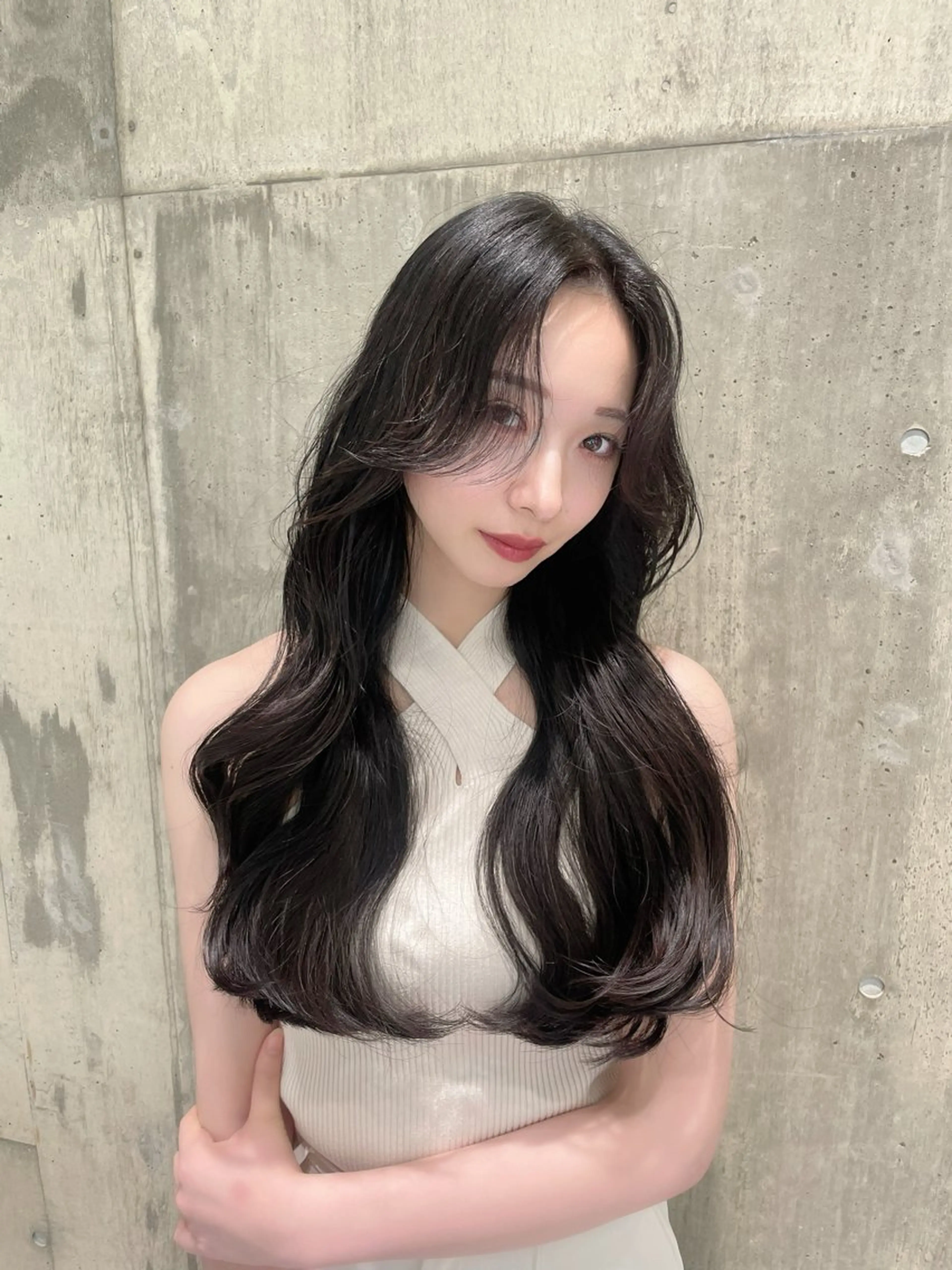 ロング カラー カット ヘアカラー トリートメント 寺島 圭人のヘアスタイル