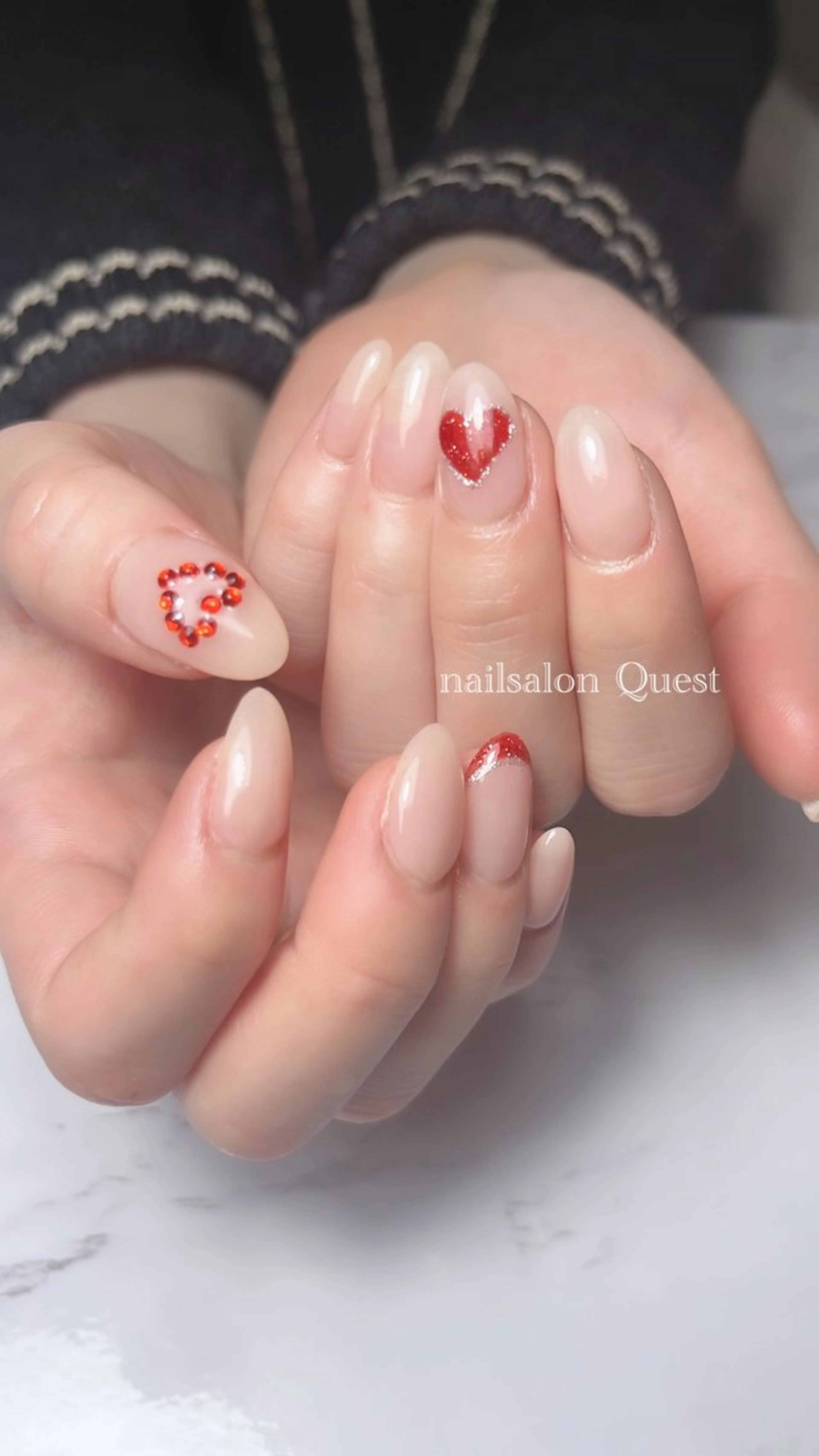 ネイル ハート nailsalon Questのネイルデザイン