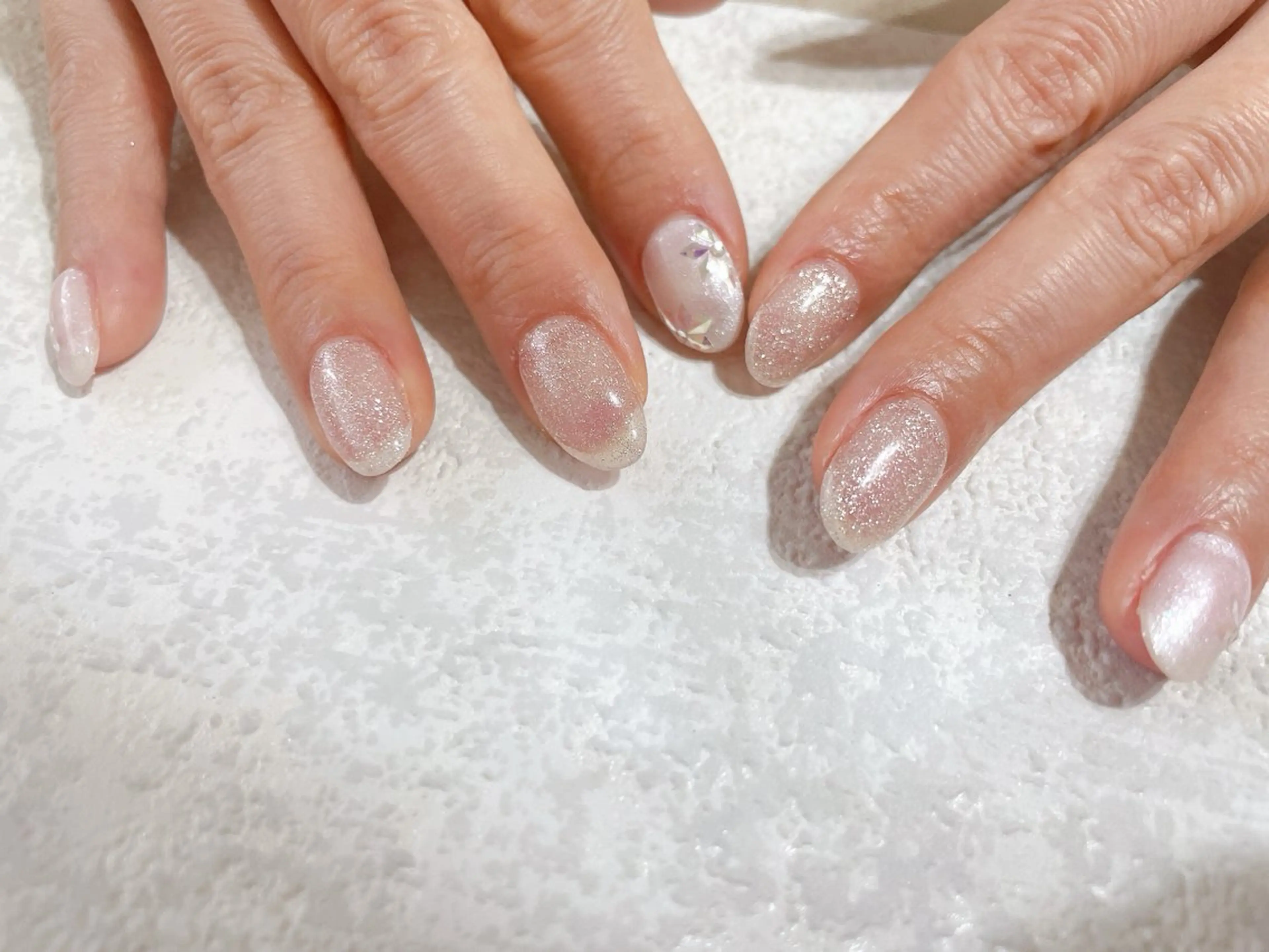 ネイル ジェルネイル 韓国ネイル パラジェル 冬ネイル ハンドネイル kikinail 溝の口のネイルデザイン