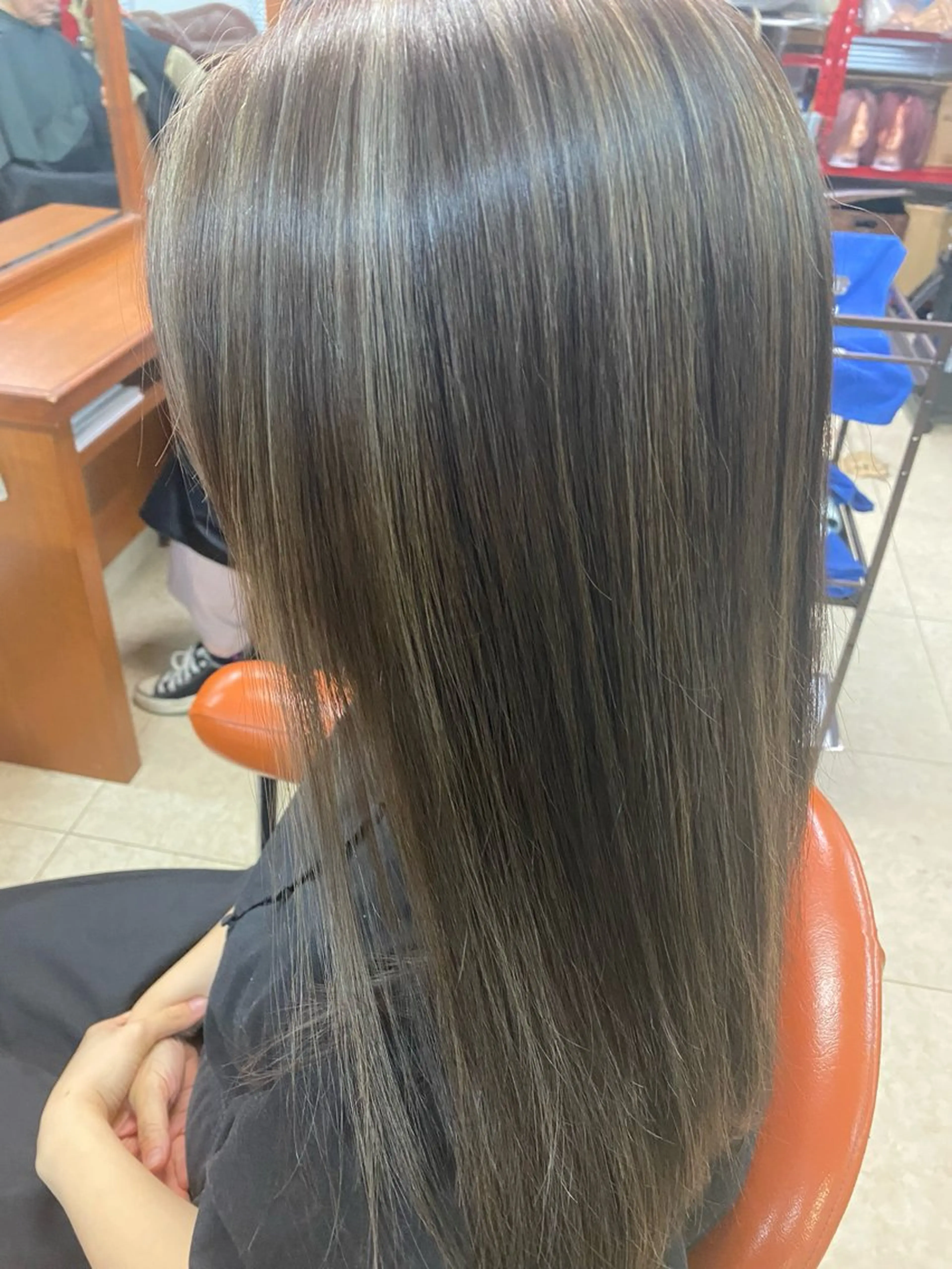 ロング ハイライト m a o /まつパ/艶カラーのマツエク・マツパデザイン