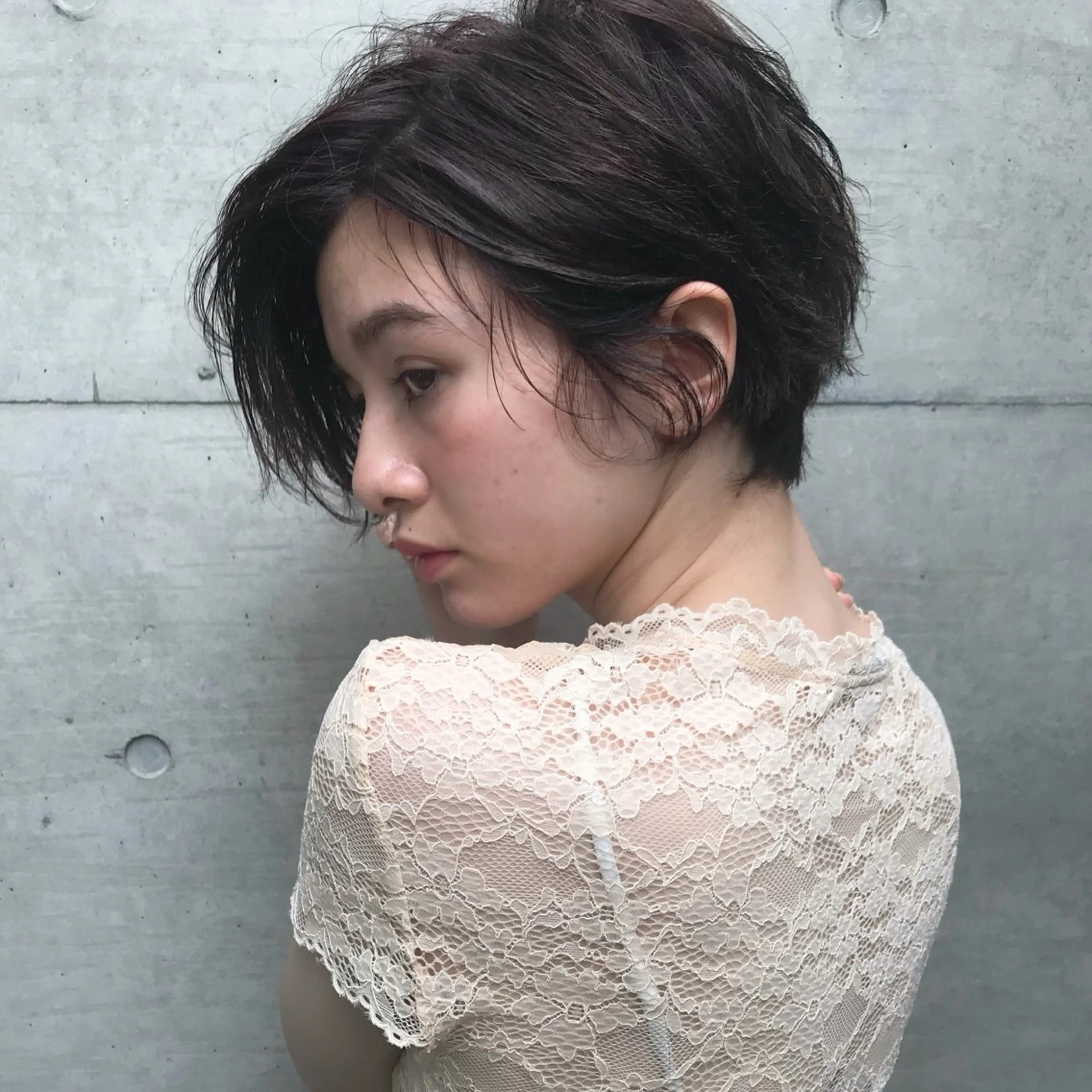ショート ショートヘア カット 縮毛矯正 忠本 功のヘアスタイル