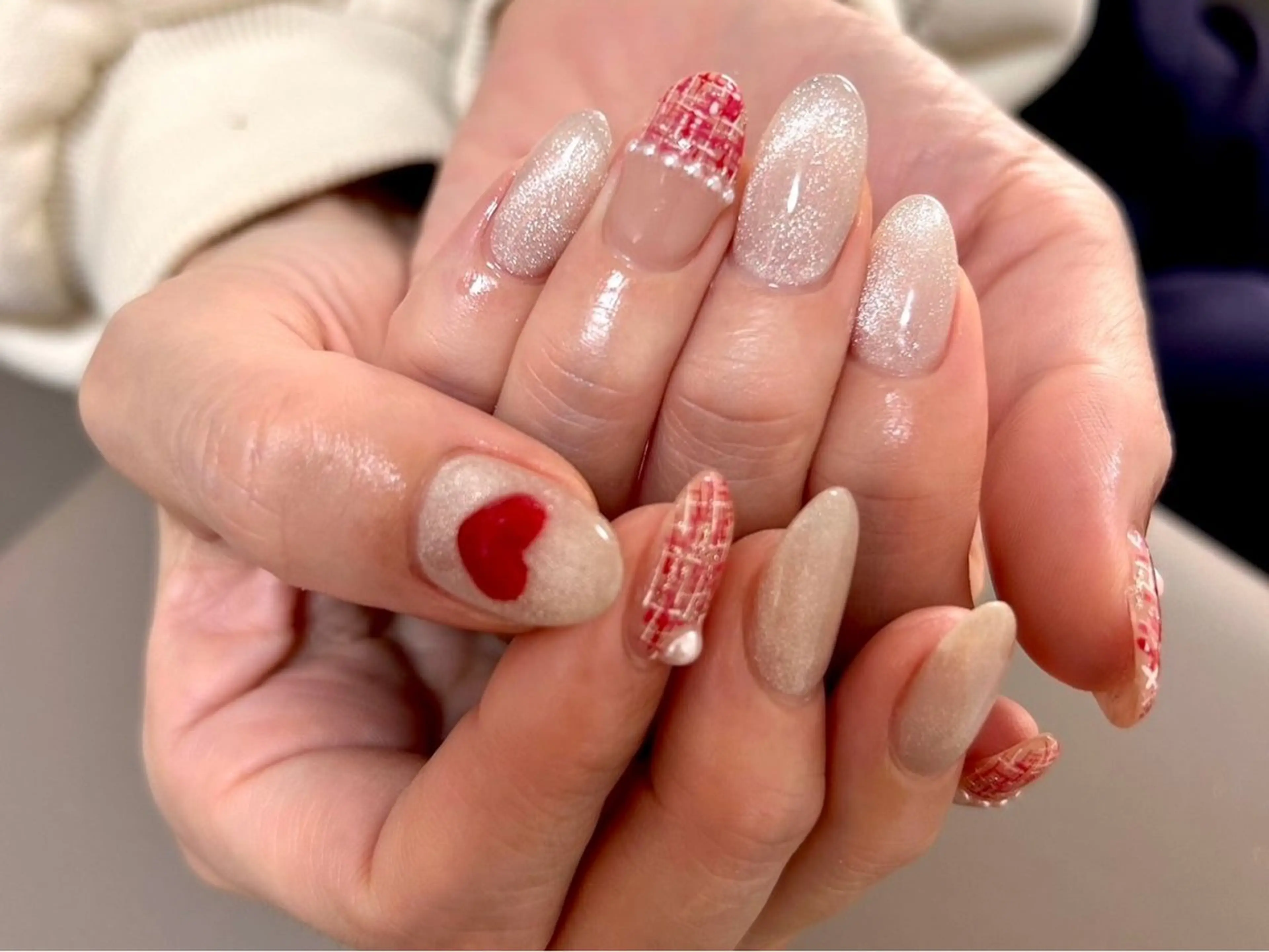 ミディアム Bonheur 【ボヌール】のネイルデザイン