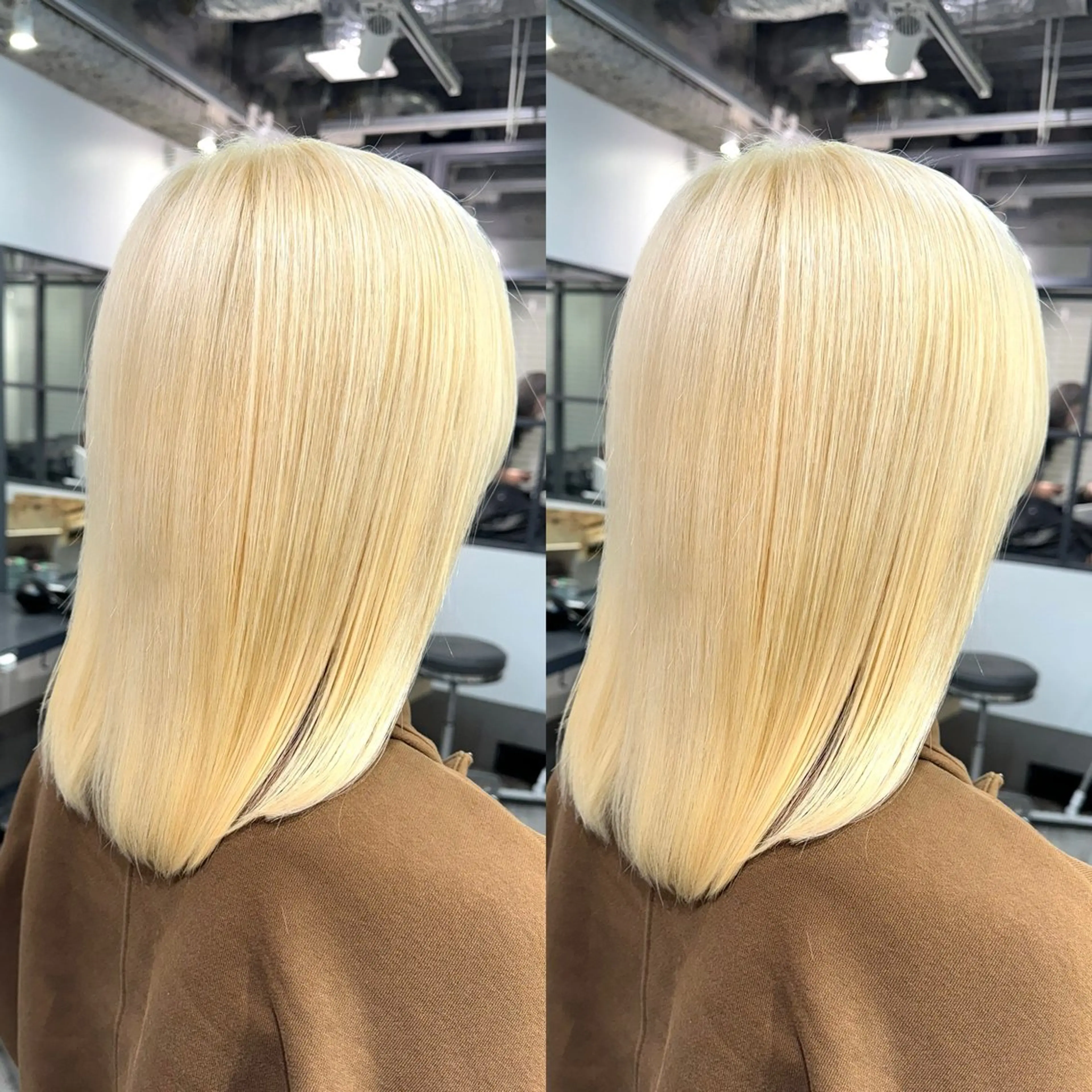 ショート バレイヤージュ ボブ🌈ナツヤのヘアスタイル