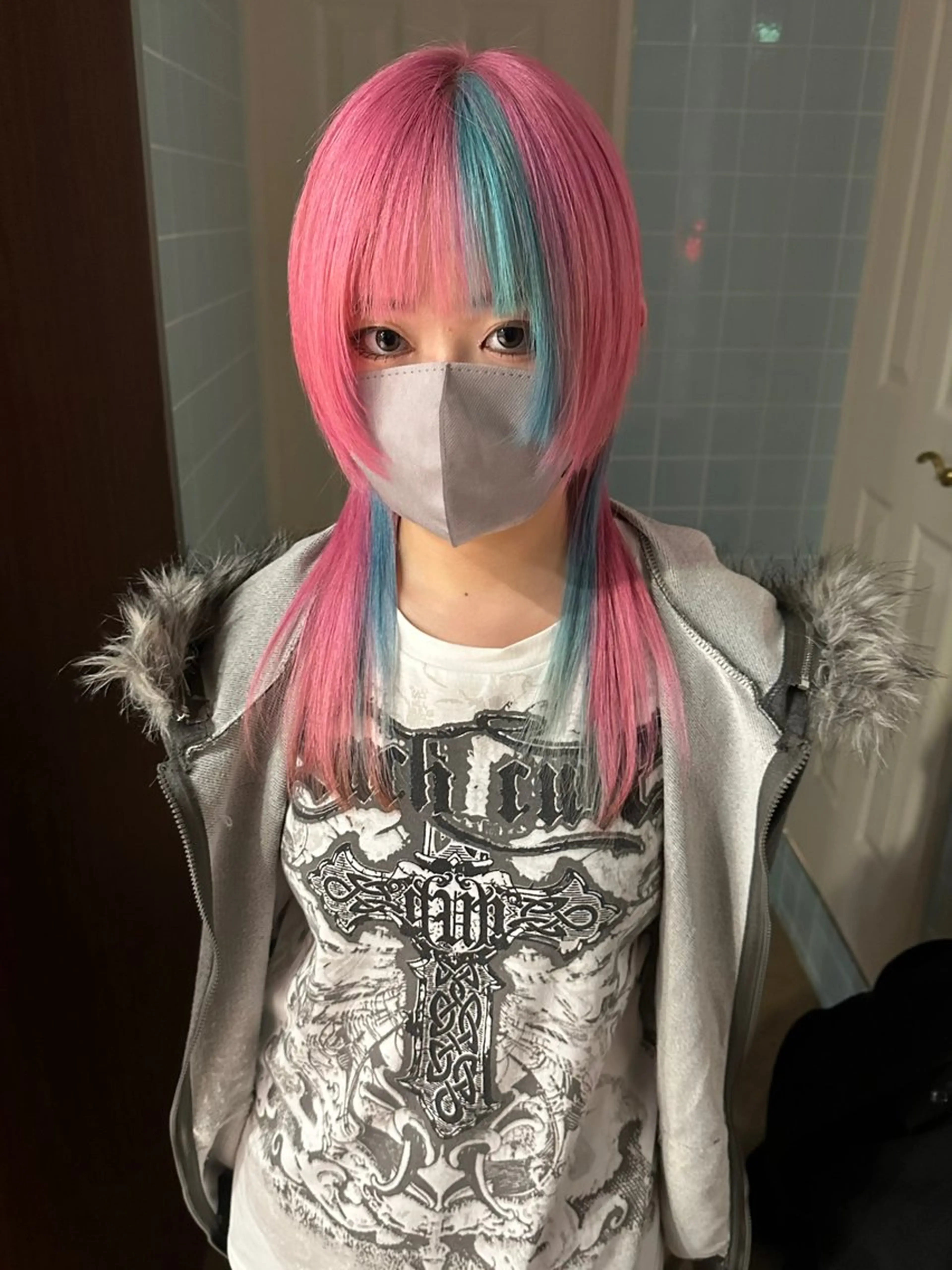 ミディアム ウルフカット カット ヘアカラー トリートメント cope'u ROWEN所属・ウルフ/レイヤー/ 渋谷🔮Yudaiのヘアスタイル