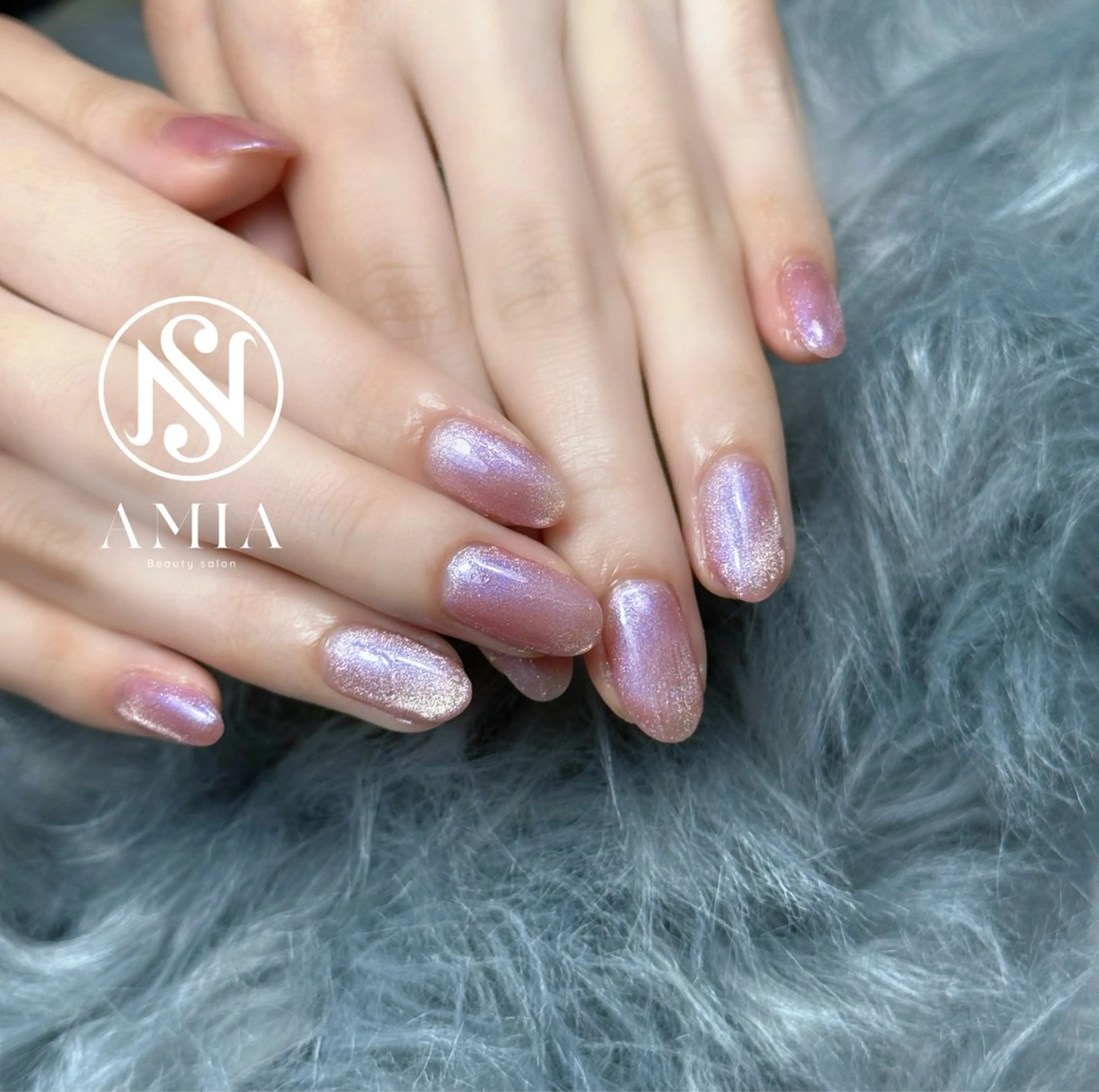 ミディアム ハンドネイル フットネイル ハンドケア 🌟AMIA BEAUTY🌟のネイルデザイン
