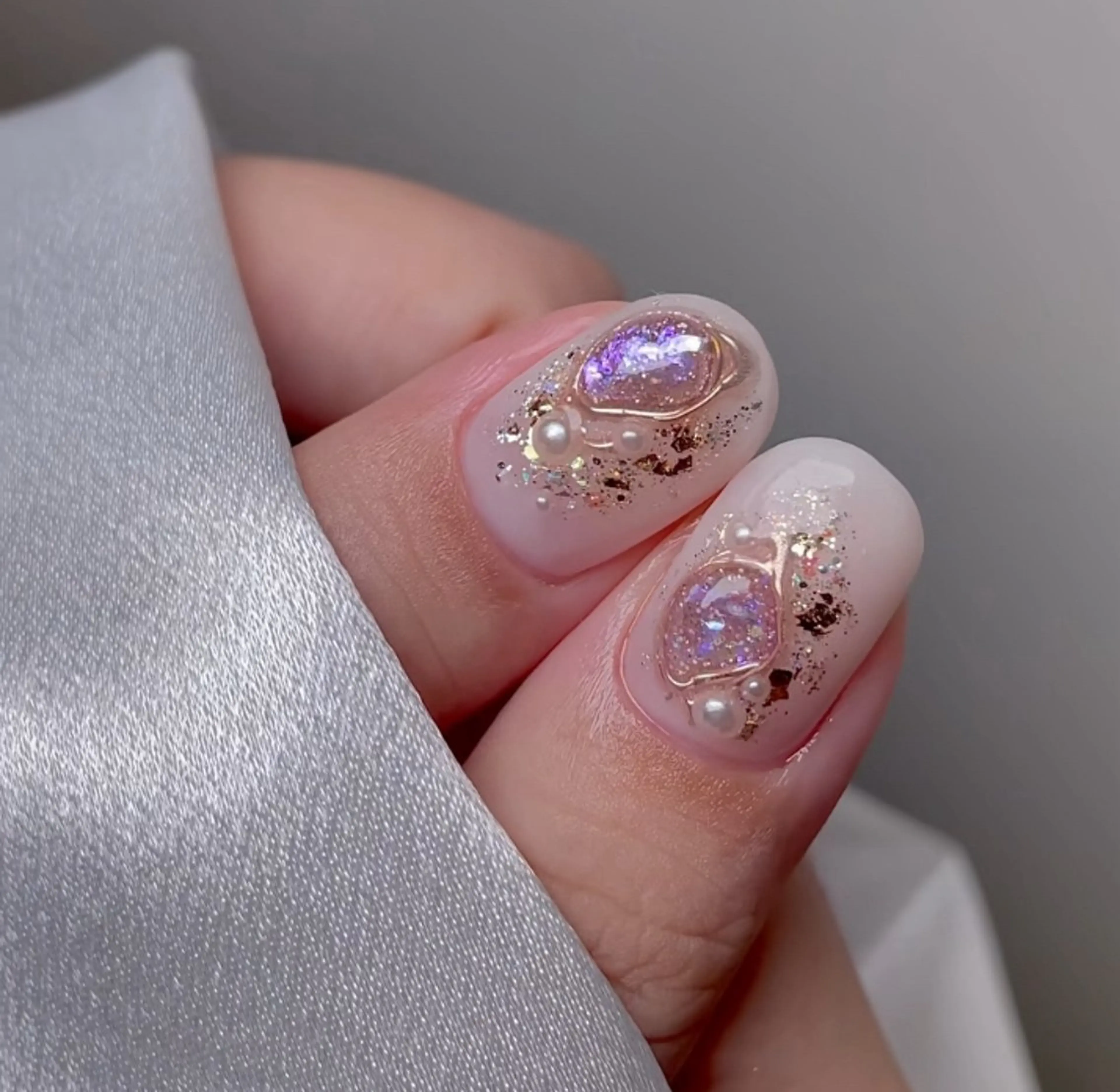 ネイル 韓国ネイル ニュアンスネイル オフィスネイル シンプルネイル 夏ネイル ハンドネイル パンチャパンチャ ネイルサロンのネイルデザイン