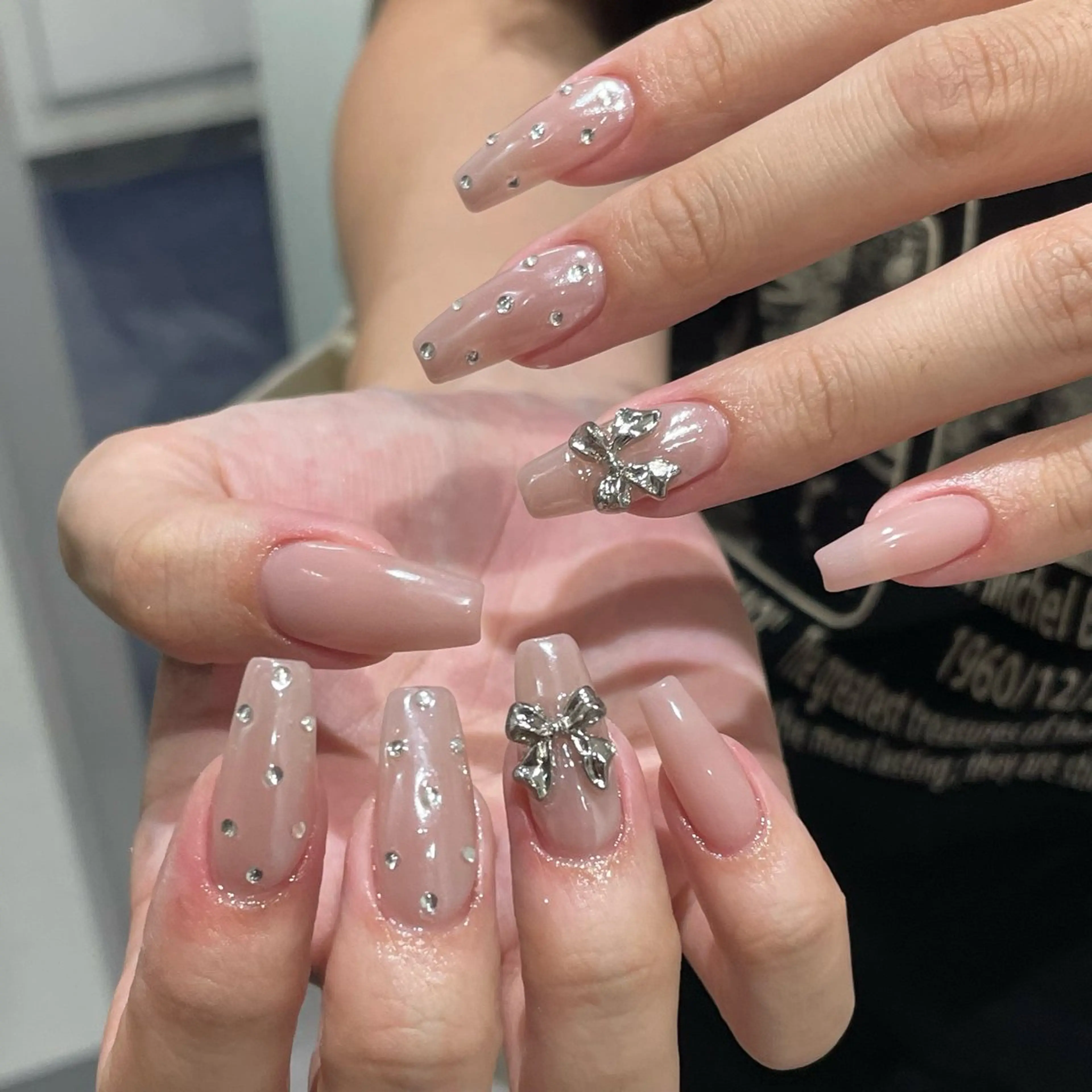 ネイル シンプルネイル ハンドネイル IROHA NAIL Kurumi🪽🫧のネイルデザイン