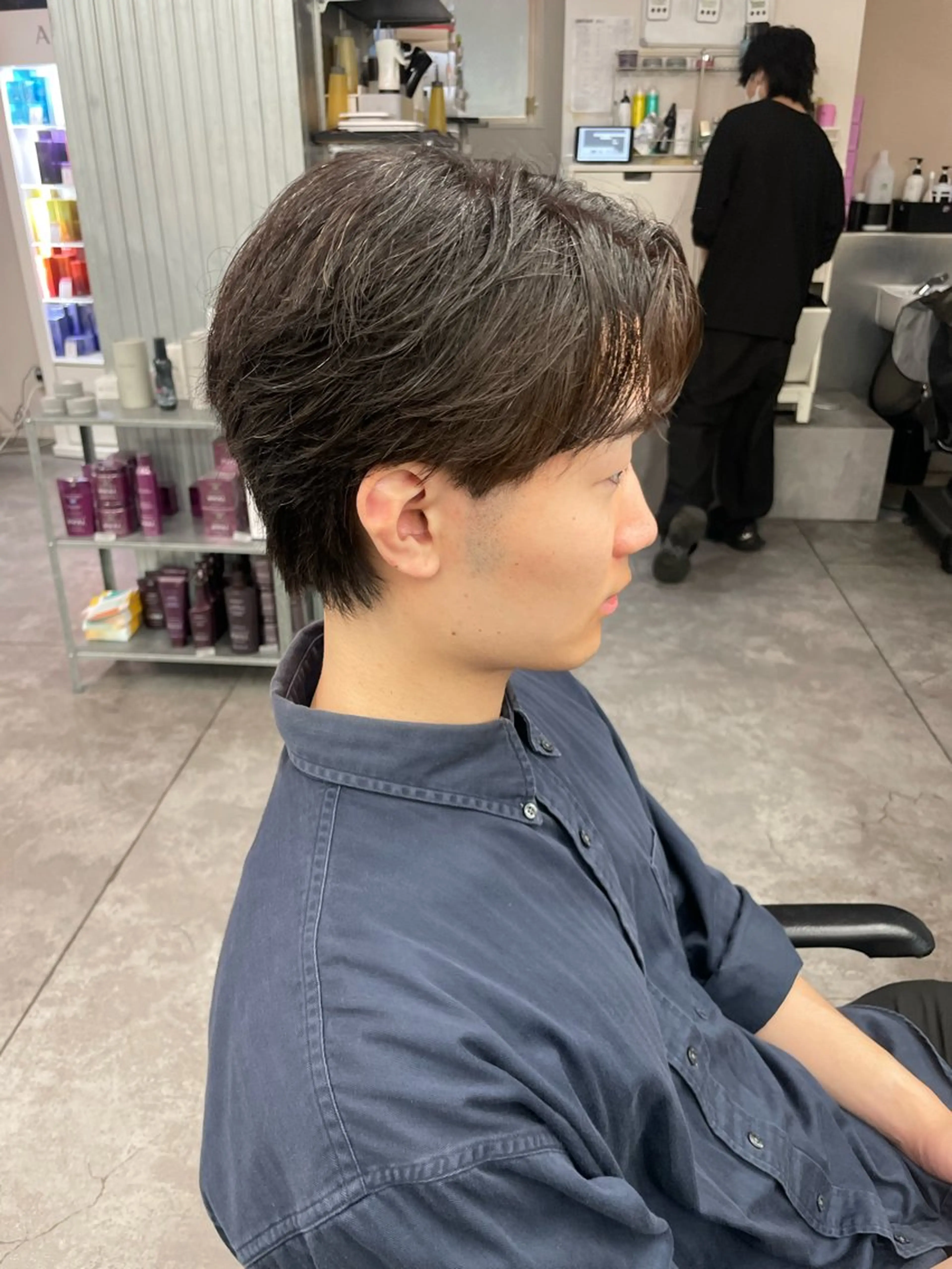 メンズ カット メンズ特化✨️ 韓国風パーマ🔥一八のヘアスタイル