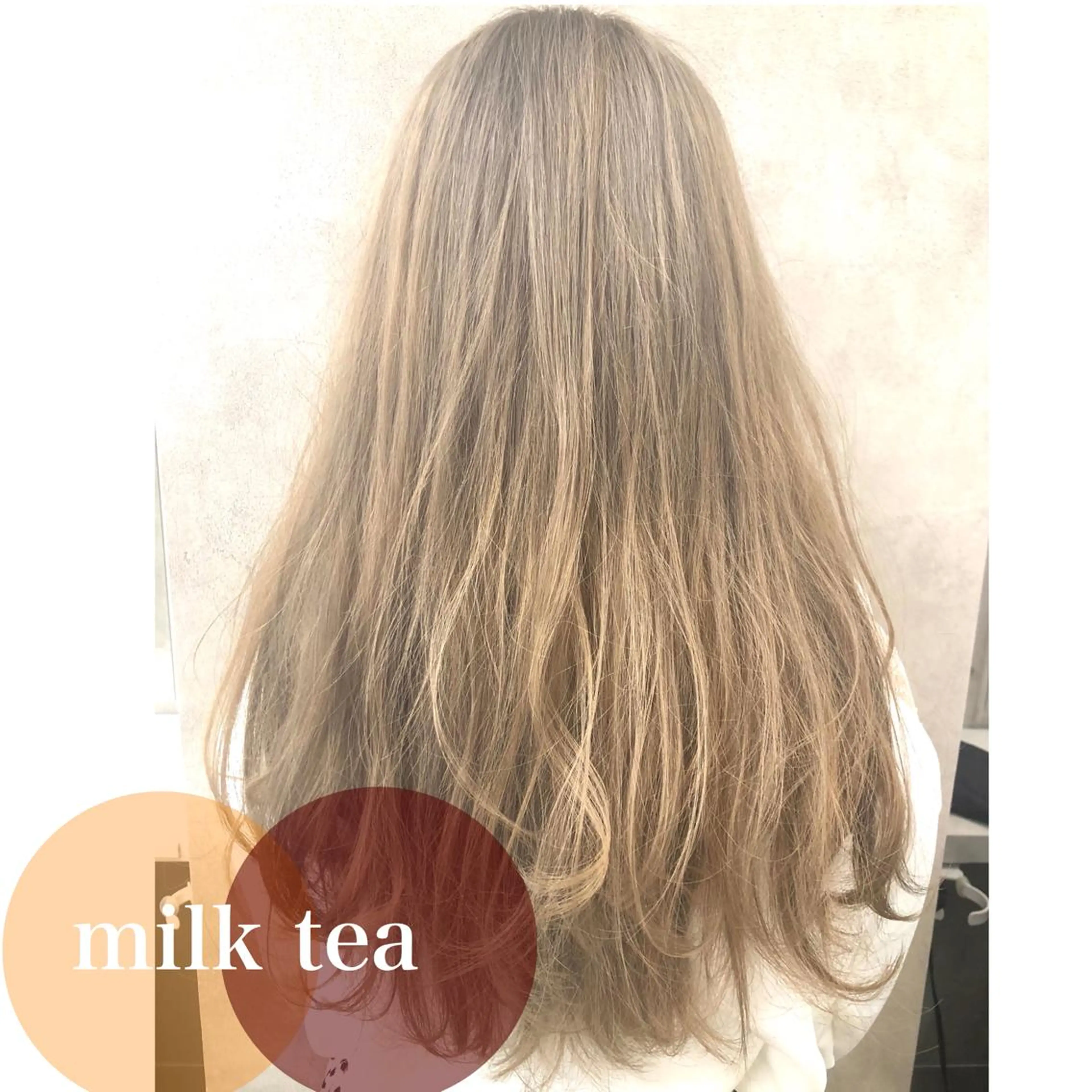 ミディアム カラー パーマ ヘアアレンジ キッズ ネイル マツエク・マツパ 🦋韓国レイヤー｜ 透明感グレージュ🦋のヘアスタイル